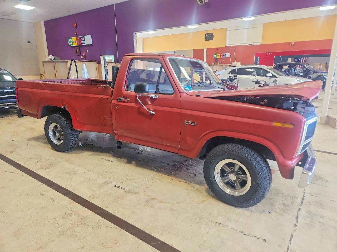 1985 Ford F150 Red vin: 1FTDF15Y4FLA57328