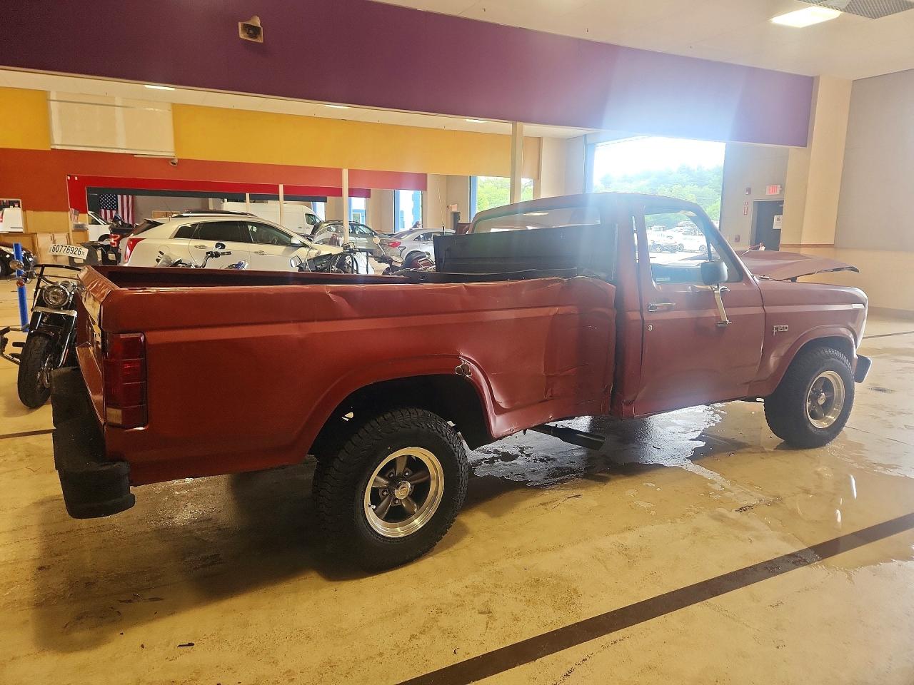 1985 Ford F150 Red vin: 1FTDF15Y4FLA57328