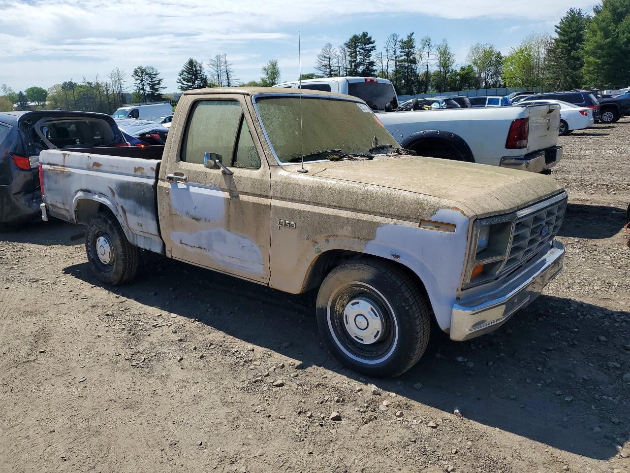 1985 Ford F150 White vin: 1FTDF15Y4FNA40999