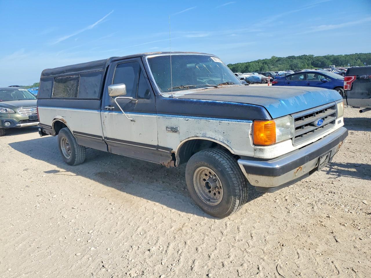 1991 Ford F150 Blue vin: 1FTDF15Y4MKA37437