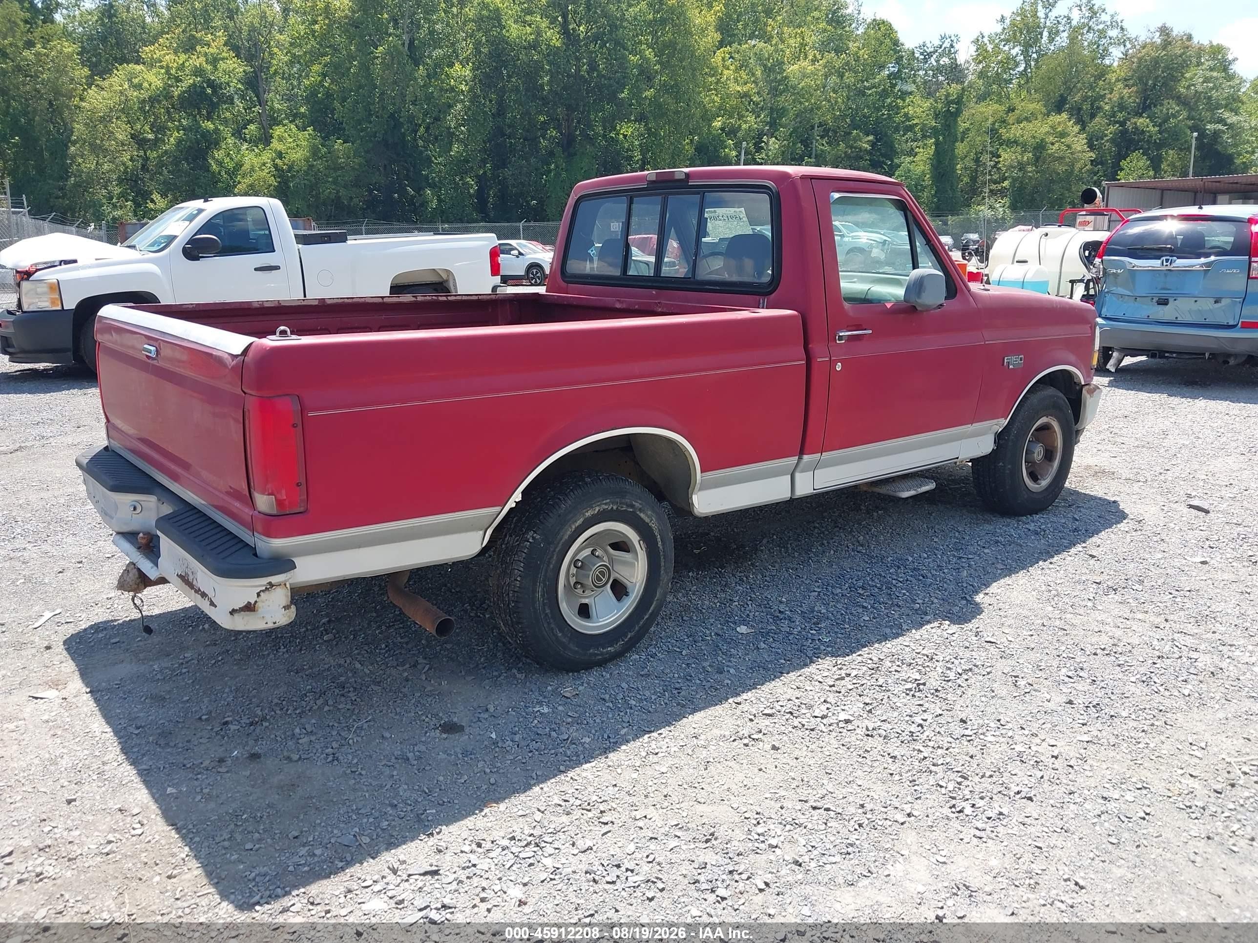 1995 Ford F150   Red vin: 1FTDF15Y4SLB19658