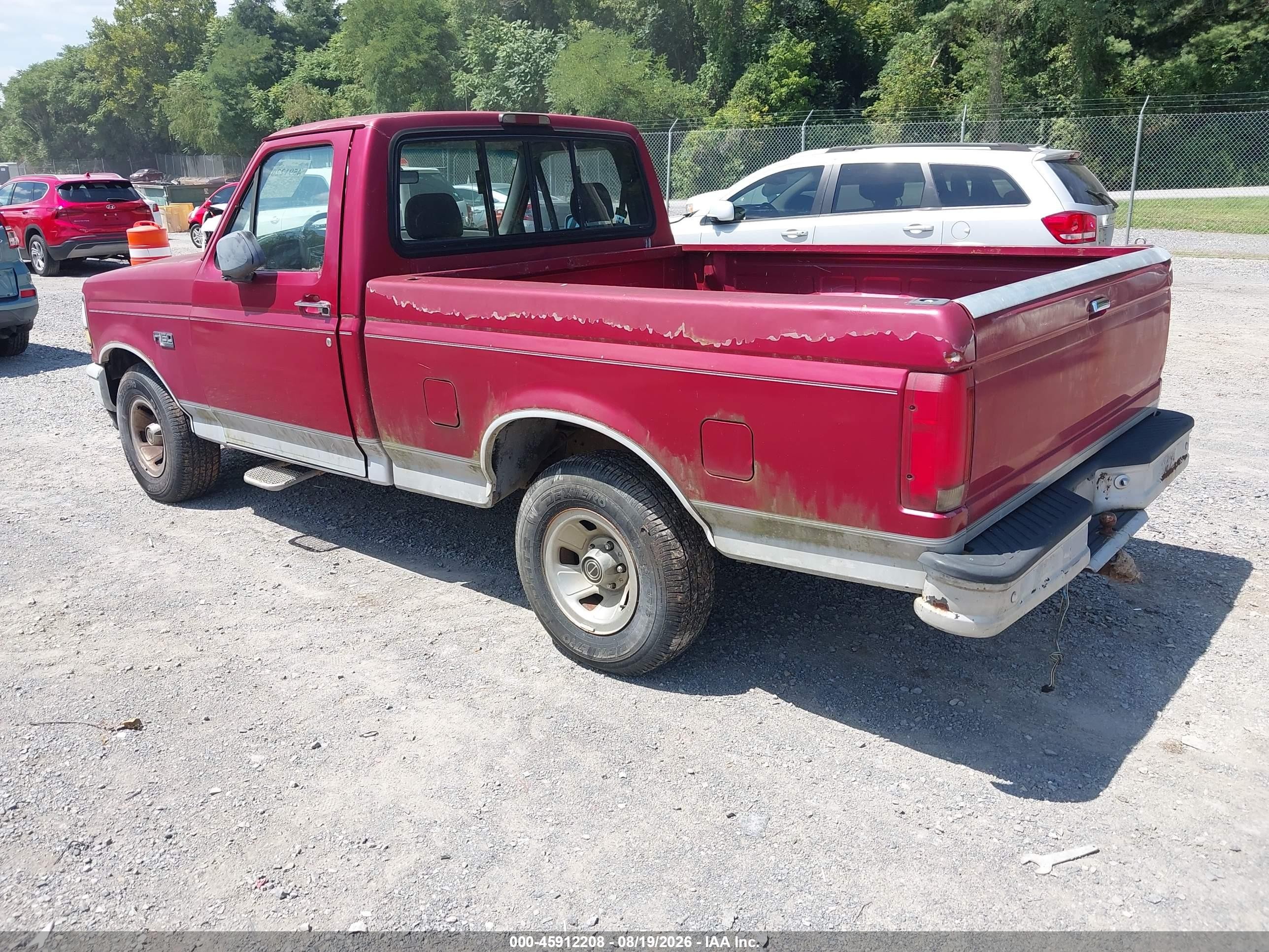 1995 Ford F150   Red vin: 1FTDF15Y4SLB19658