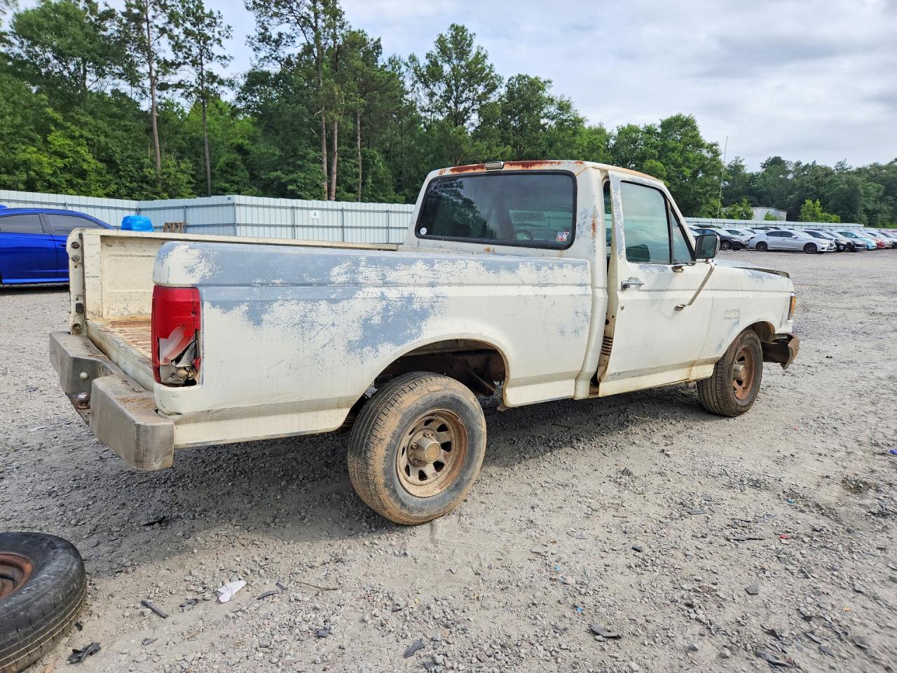 1991 Ford F150 White vin: 1FTDF15Y6MNA98576
