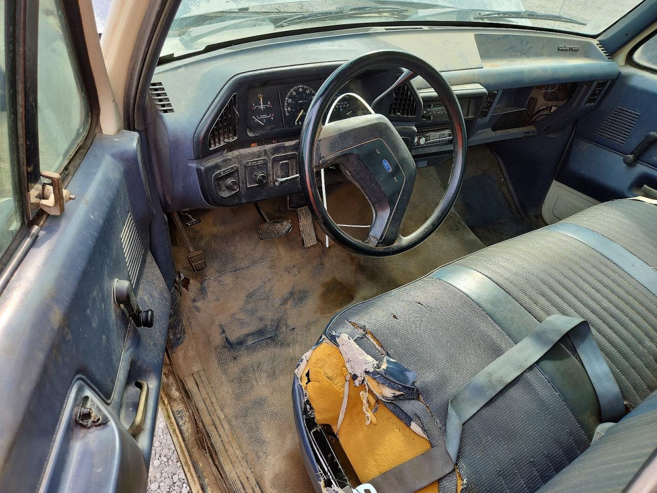 1991 Ford F150 White vin: 1FTDF15Y6MNA98576