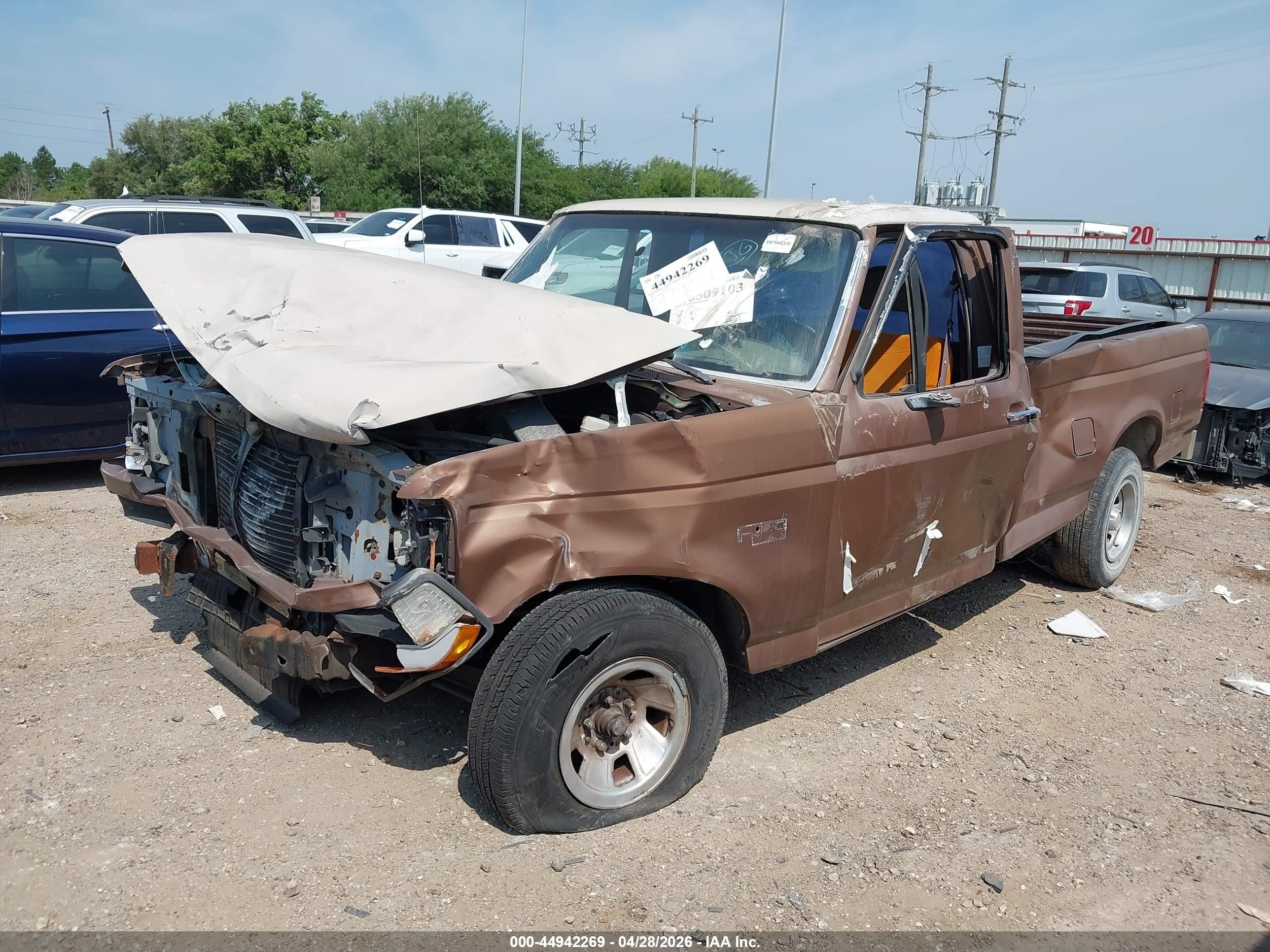 1993 Ford F150   Brown vin: 1FTDF15Y6PLA71524