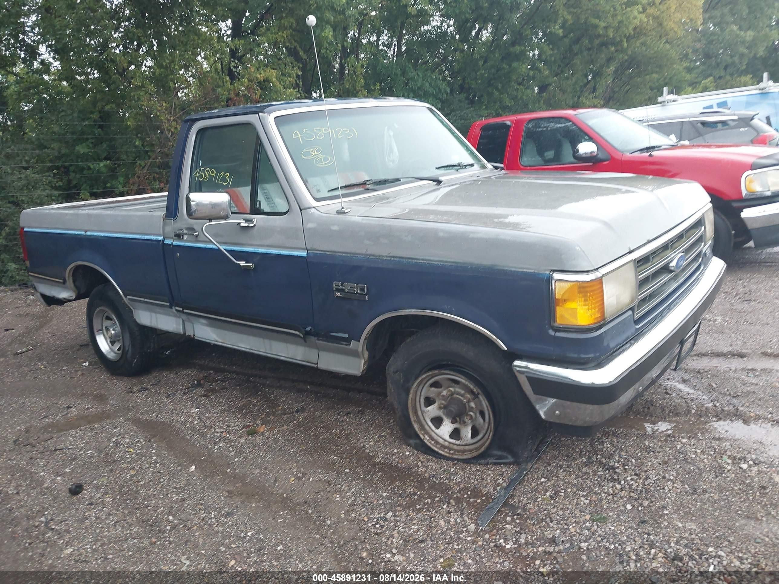 1989 Ford F150   Light Blue vin: 1FTDF15Y7KNB39519