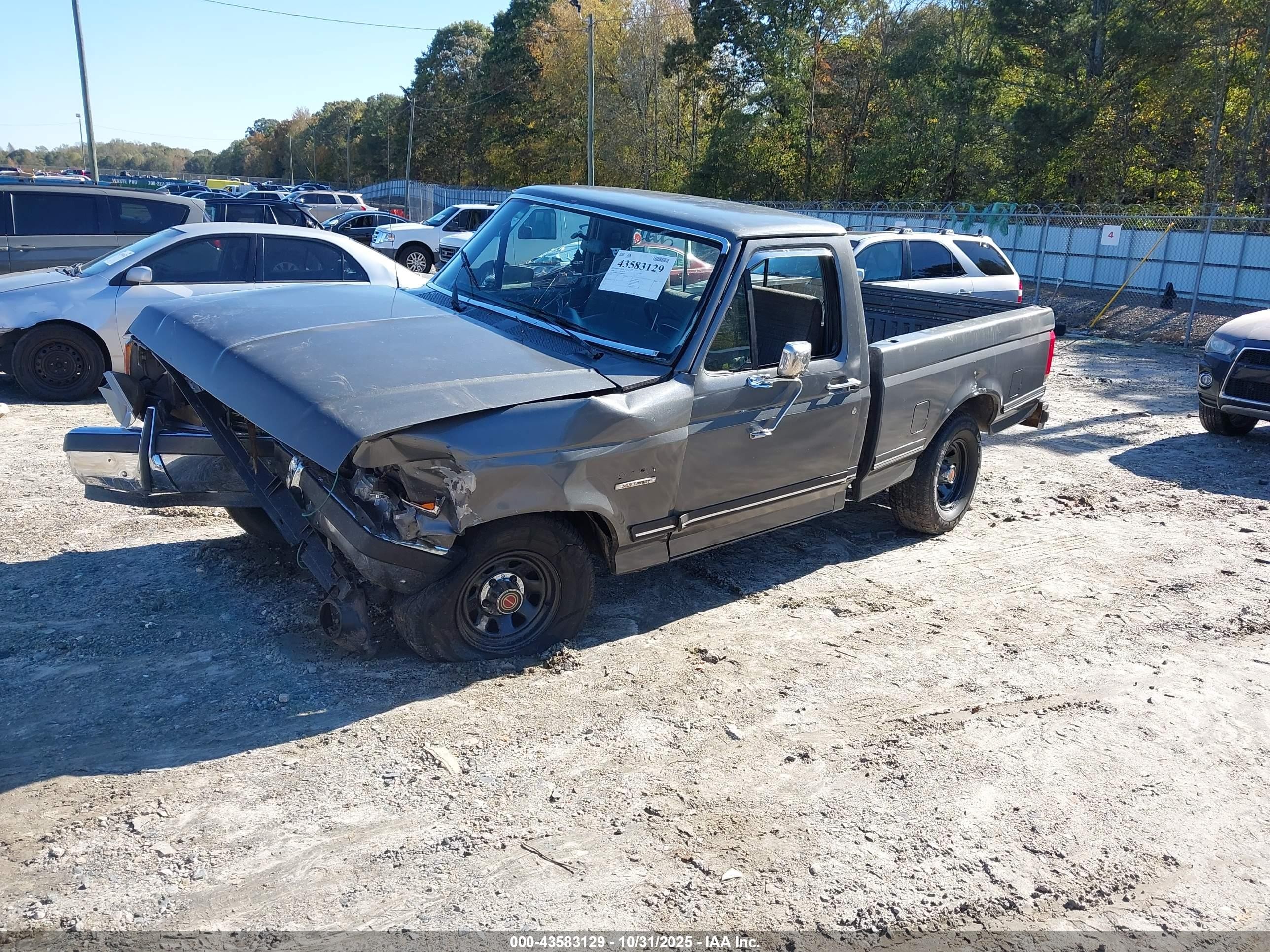 1990 Ford F150   Gray vin: 1FTDF15Y7LNB24343