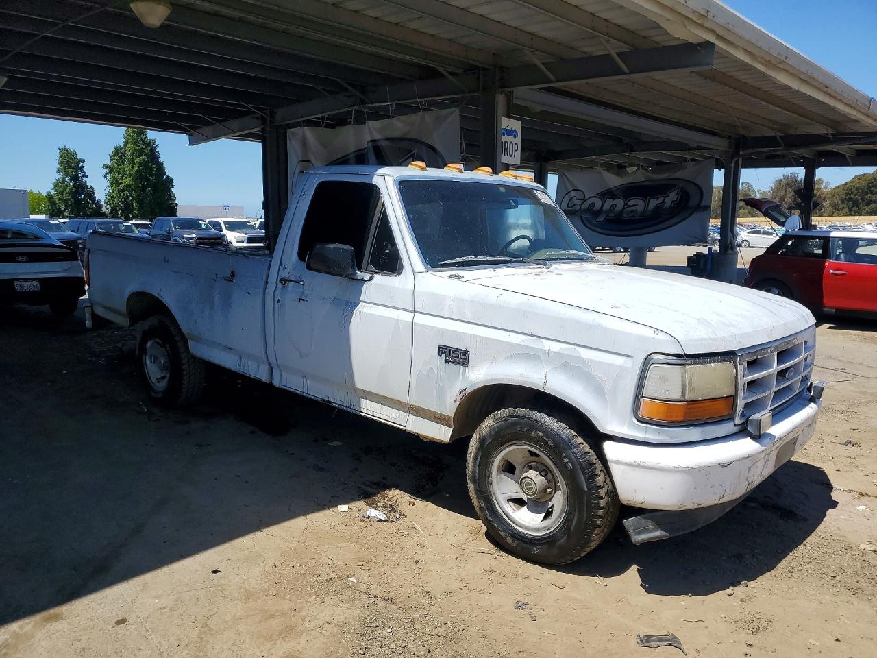 1995 Ford F-150 White vin: 1FTDF15Y7SLA67894