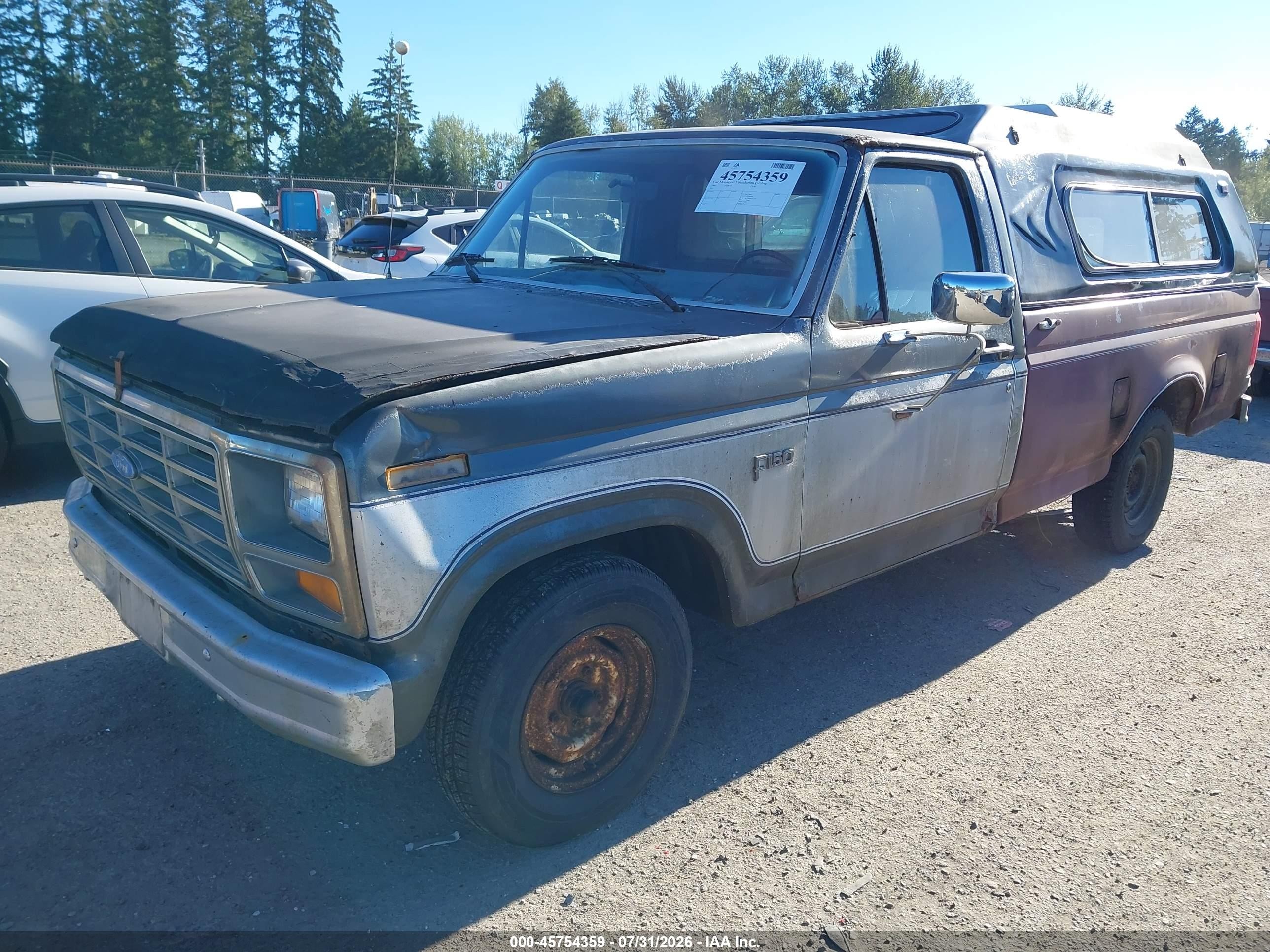 1983 Ford F150   Gray vin: 1FTDF15Y8DRA28909