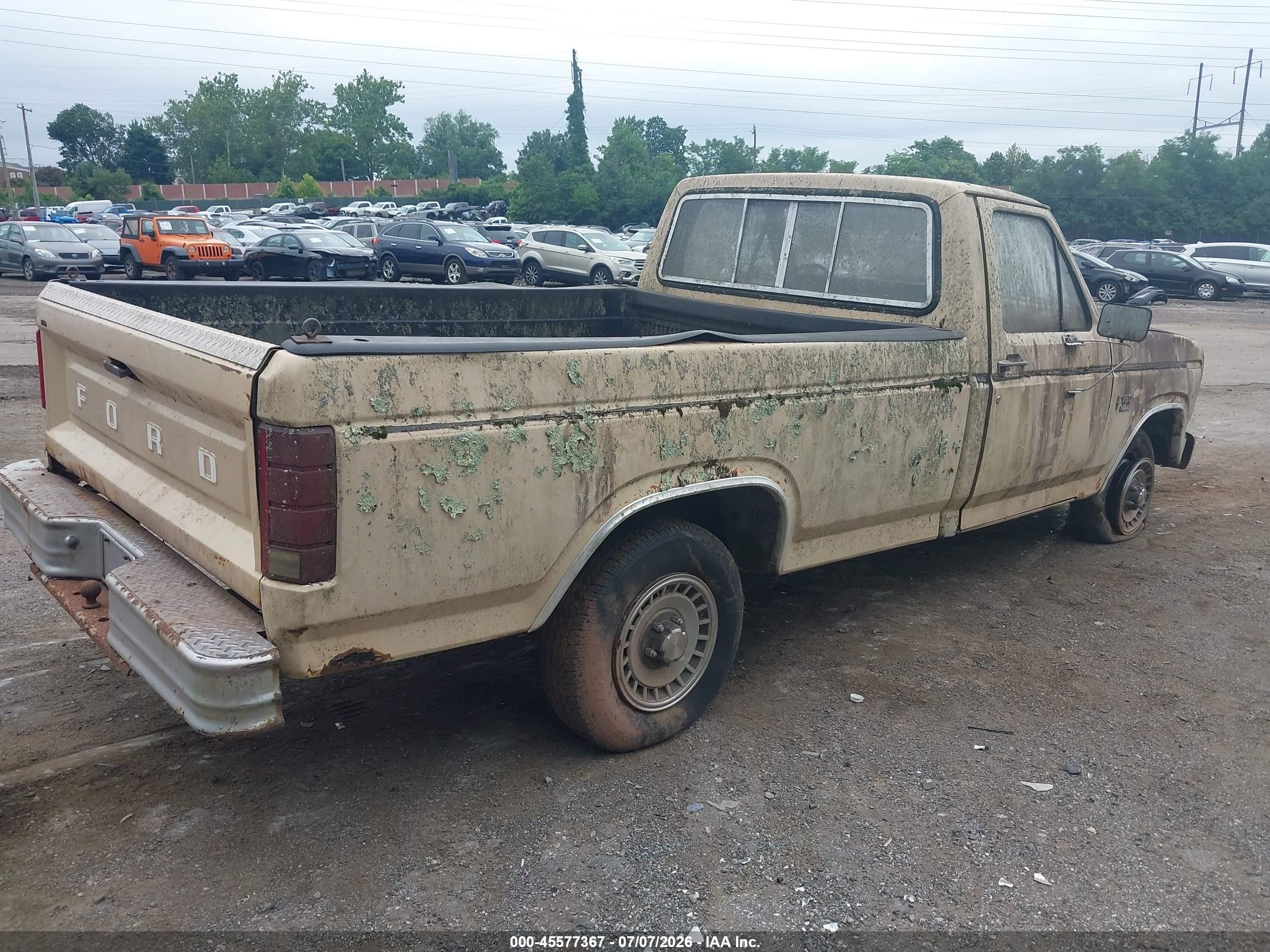 1984 Ford F150   Cream vin: 1FTDF15Y8ENA47159