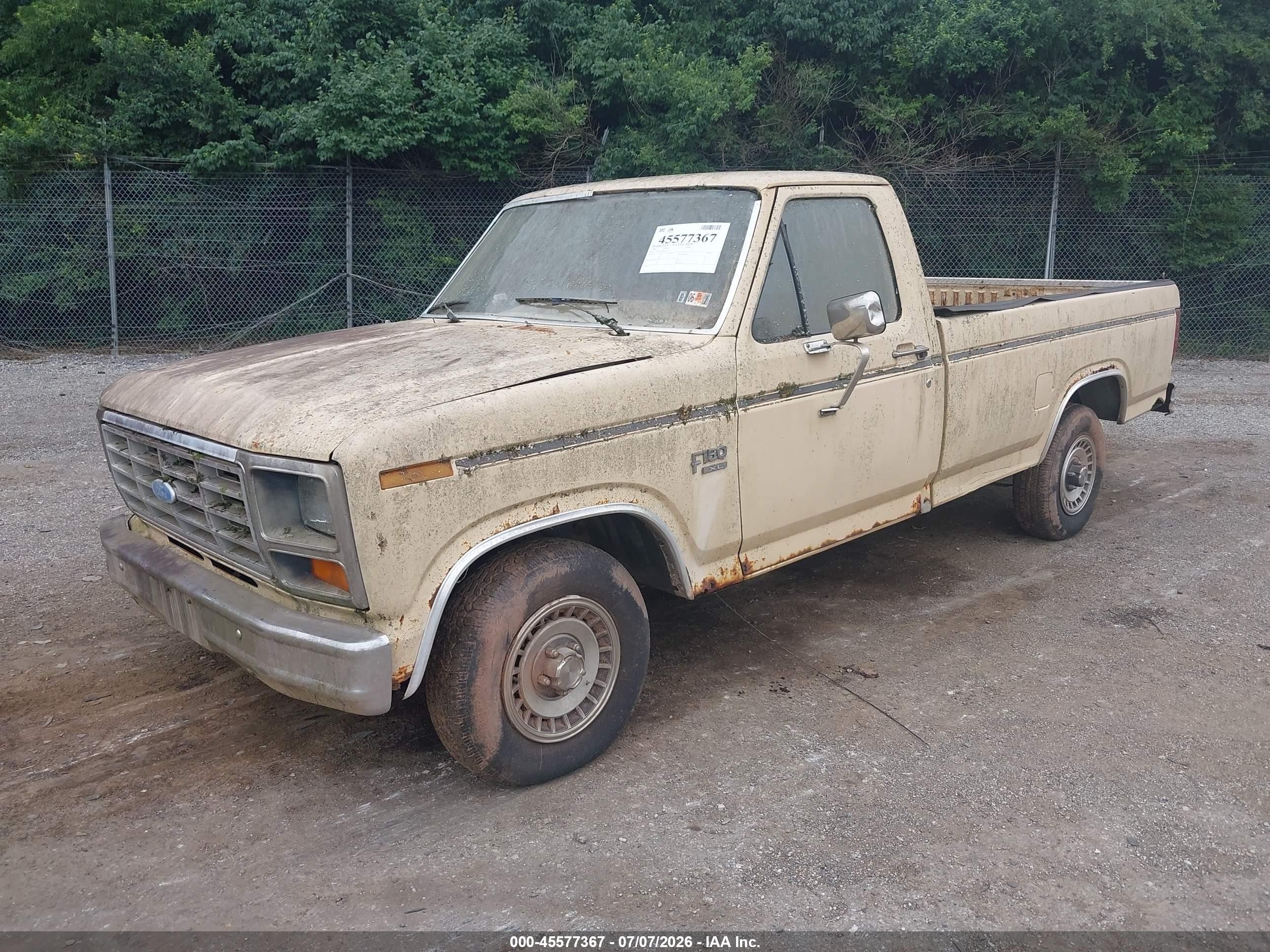 1984 Ford F150   Cream vin: 1FTDF15Y8ENA47159