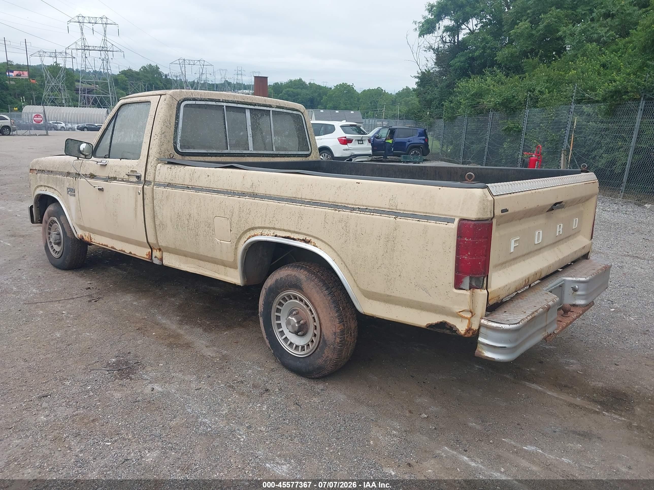 1984 Ford F150   Cream vin: 1FTDF15Y8ENA47159