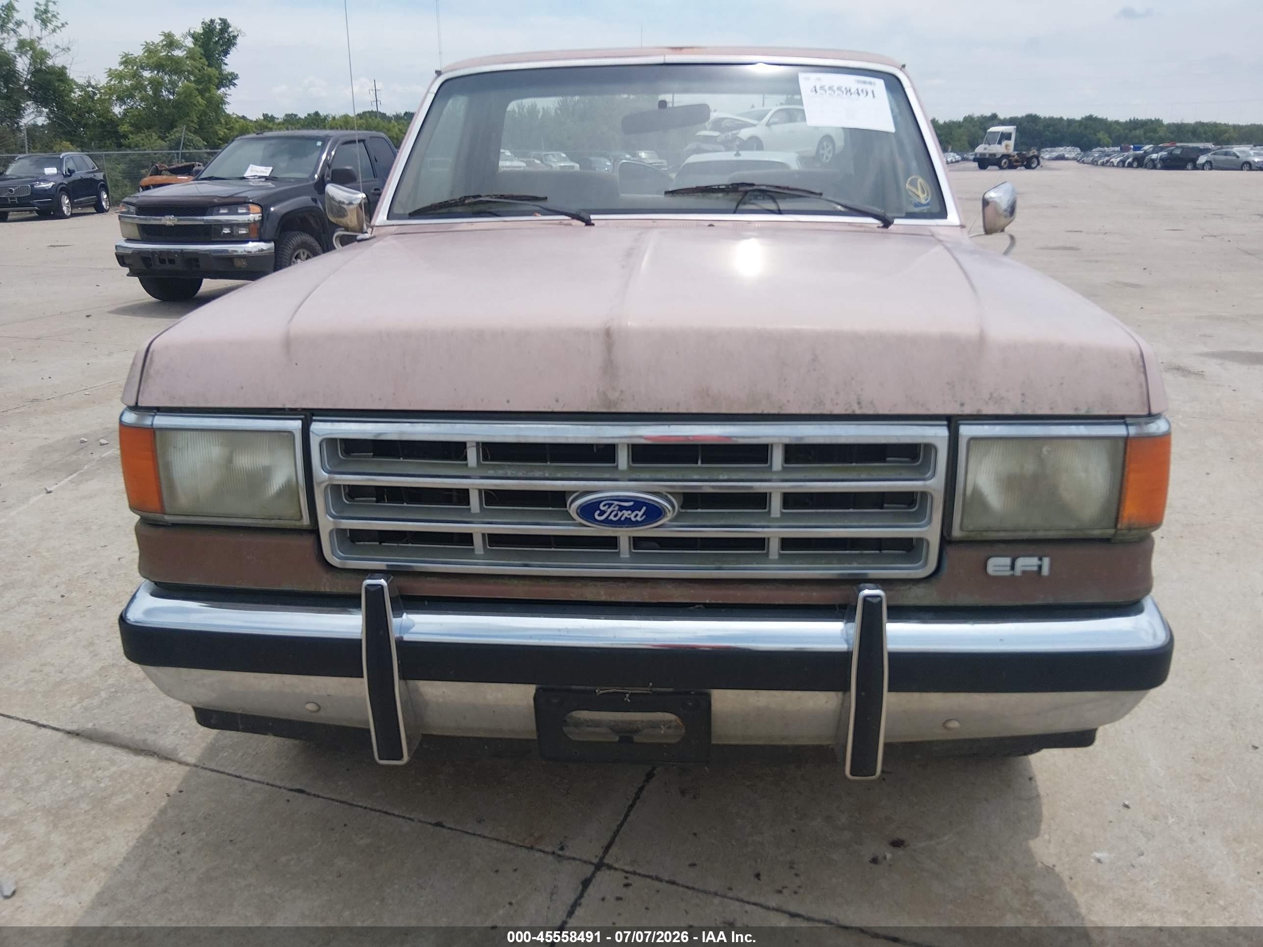 1987 Ford F150   Cream vin: 1FTDF15Y8HPA44786