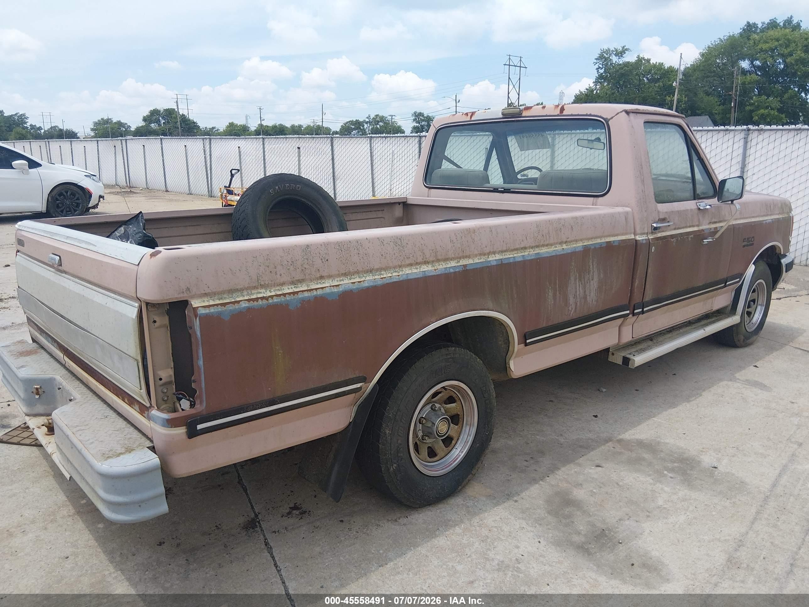 1987 Ford F150   Cream vin: 1FTDF15Y8HPA44786