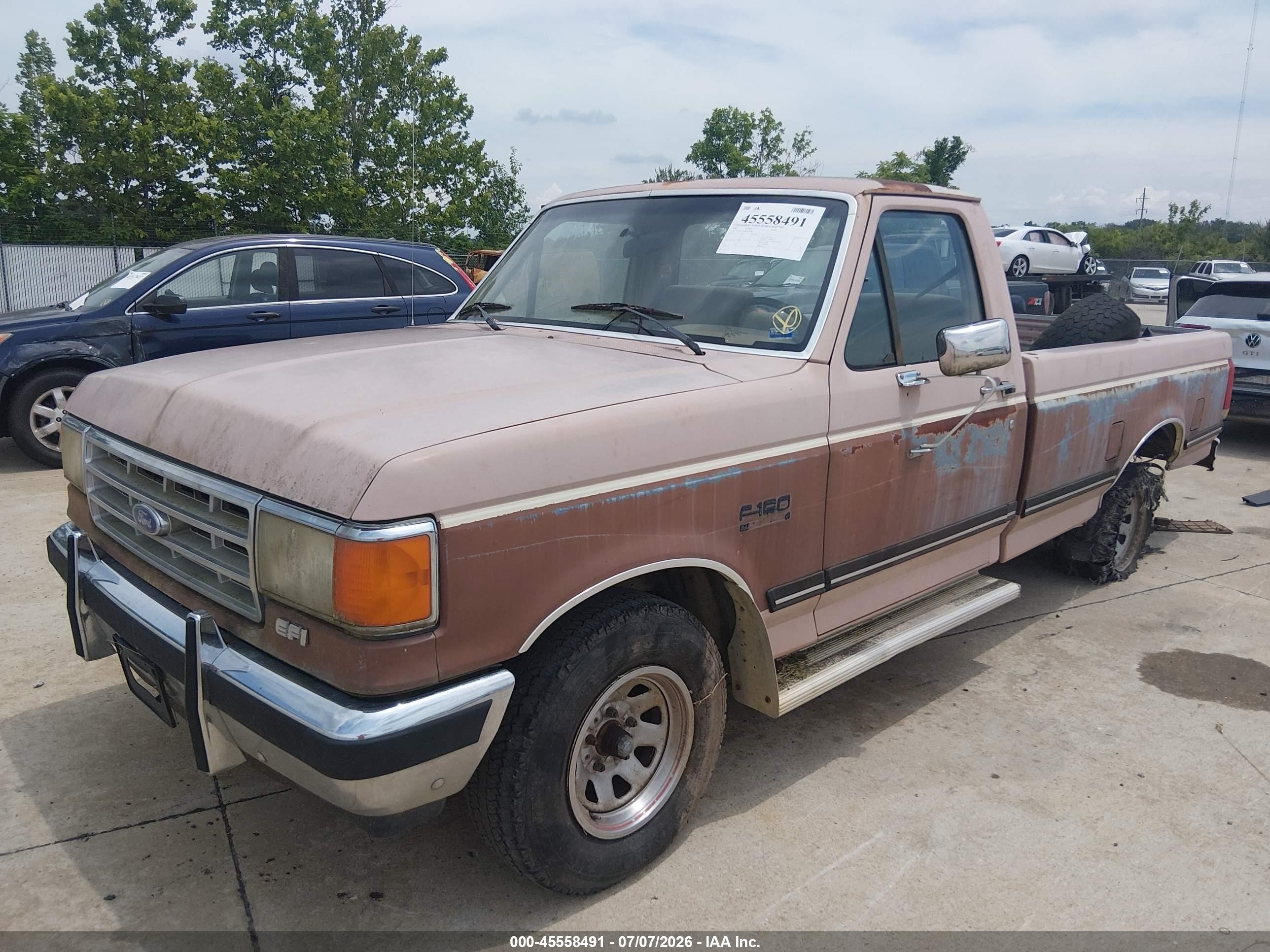 1987 Ford F150   Cream vin: 1FTDF15Y8HPA44786