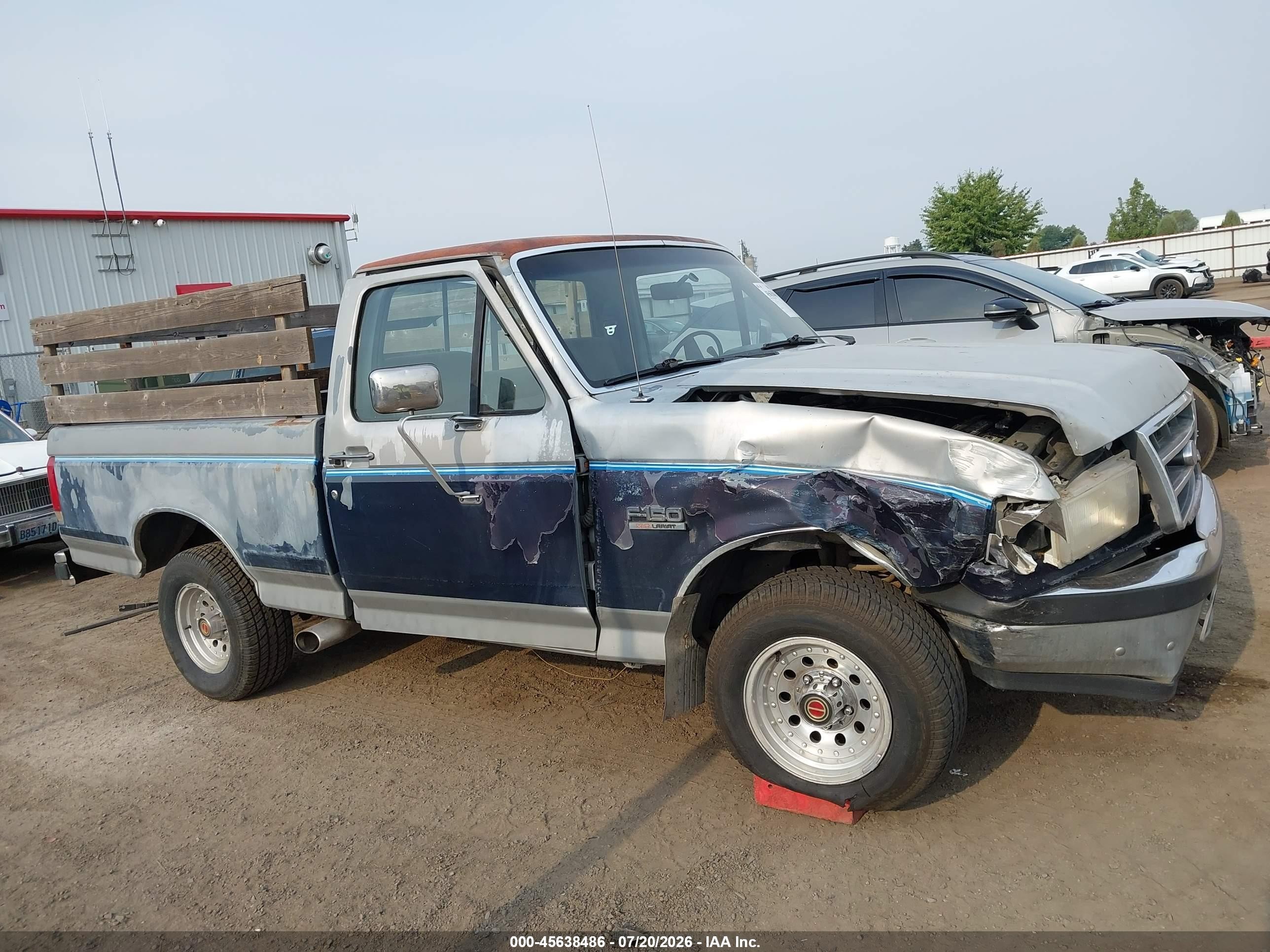 1991 Ford F150   Серый vin: 1FTDF15Y8MPB22302