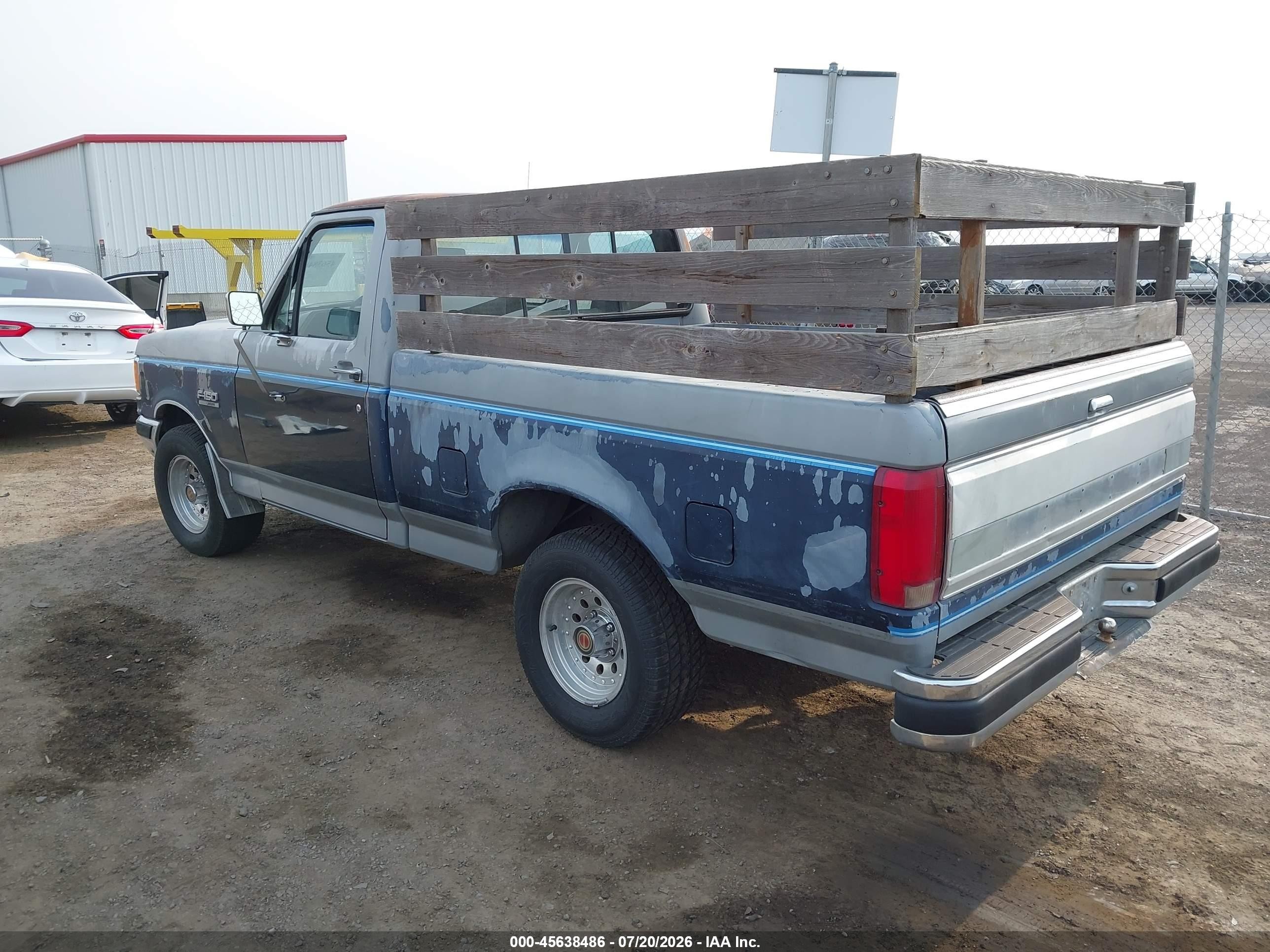 1991 Ford F150   Серый vin: 1FTDF15Y8MPB22302