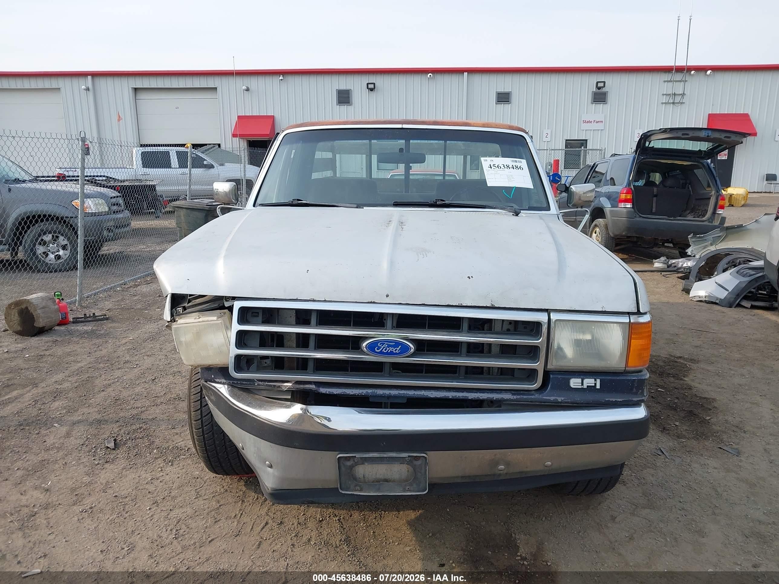 1991 Ford F150   Серый vin: 1FTDF15Y8MPB22302
