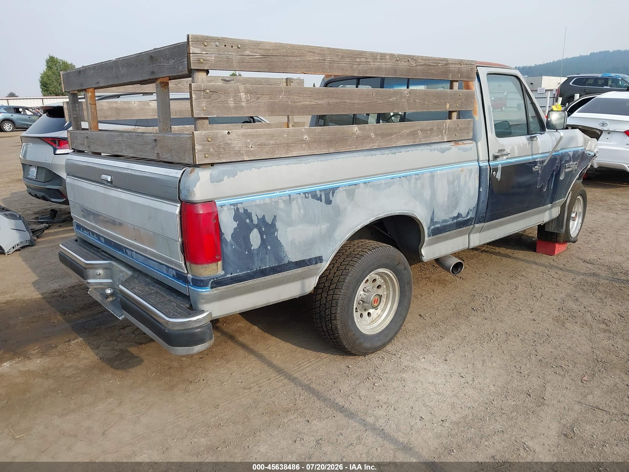1991 Ford F150   Серый vin: 1FTDF15Y8MPB22302
