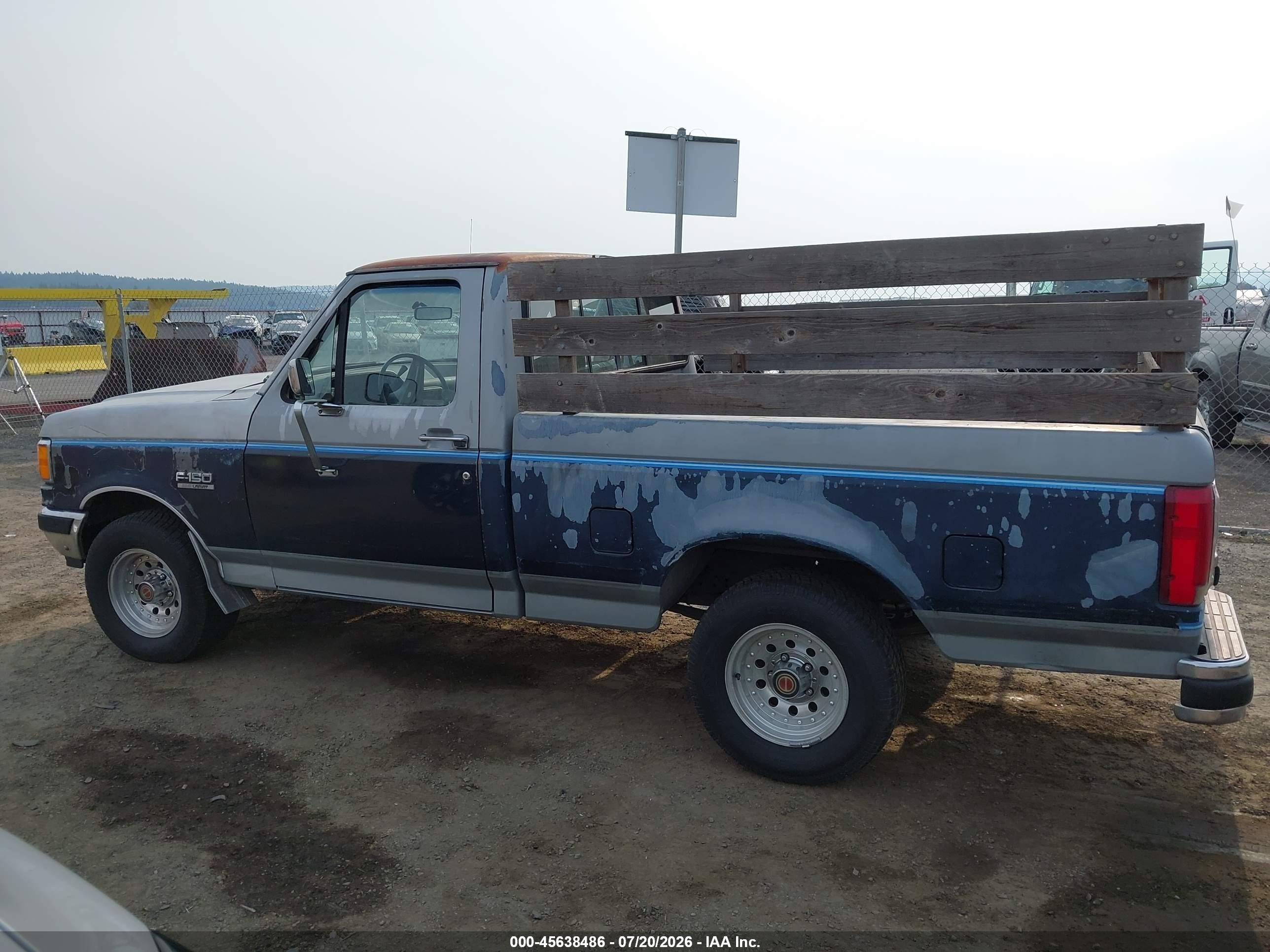 1991 Ford F150   Серый vin: 1FTDF15Y8MPB22302