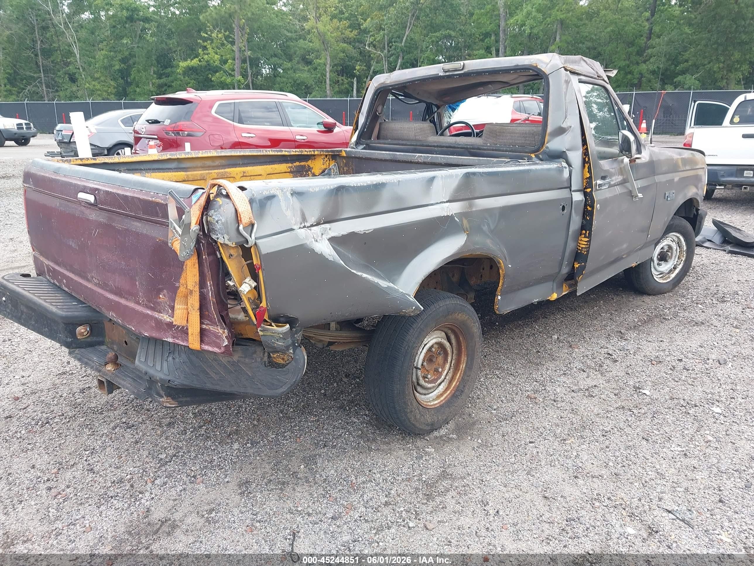 1993 Ford F150 Gray vin: 1FTDF15Y8PNA71190