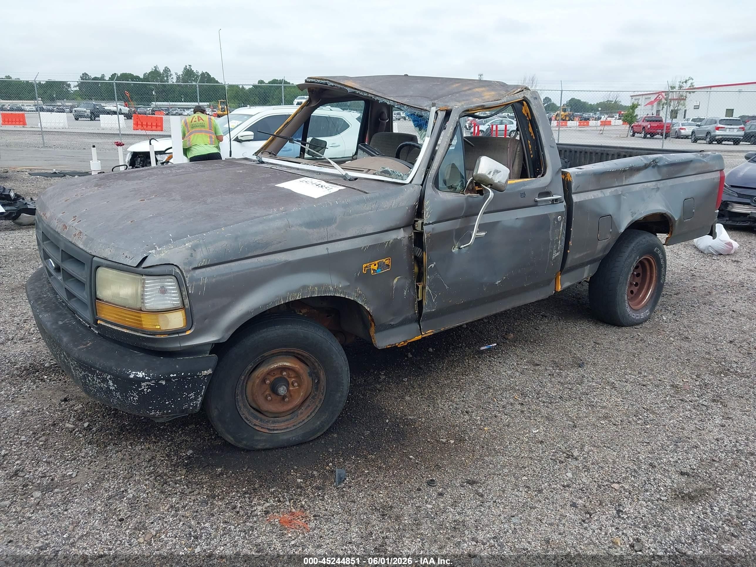 1993 Ford F150 Gray vin: 1FTDF15Y8PNA71190