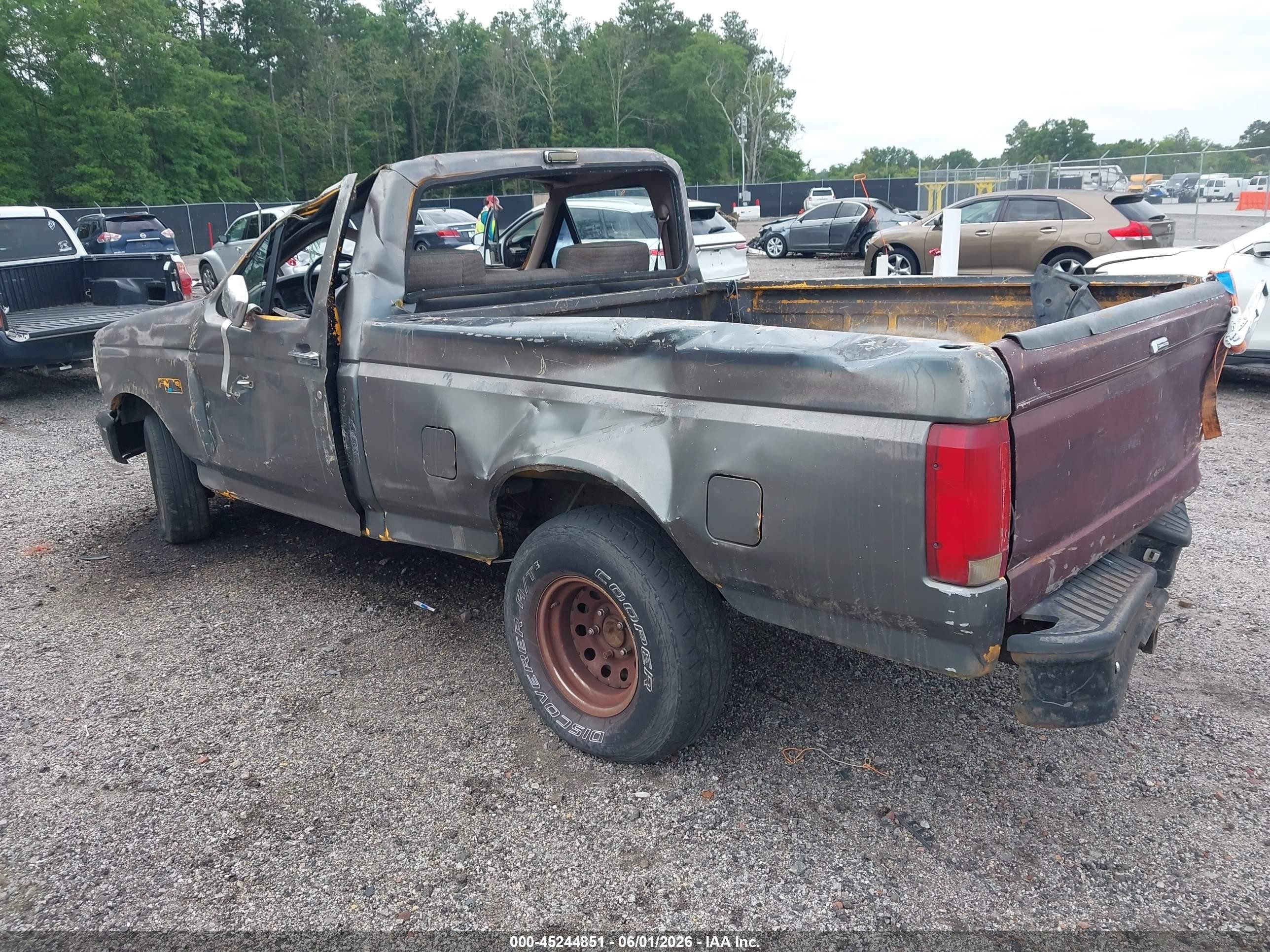 1993 Ford F150 Gray vin: 1FTDF15Y8PNA71190