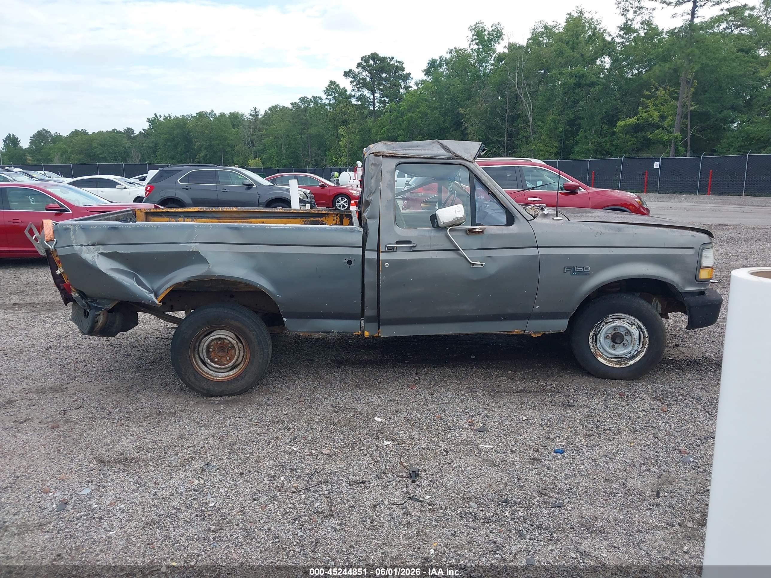 1993 Ford F150 Gray vin: 1FTDF15Y8PNA71190
