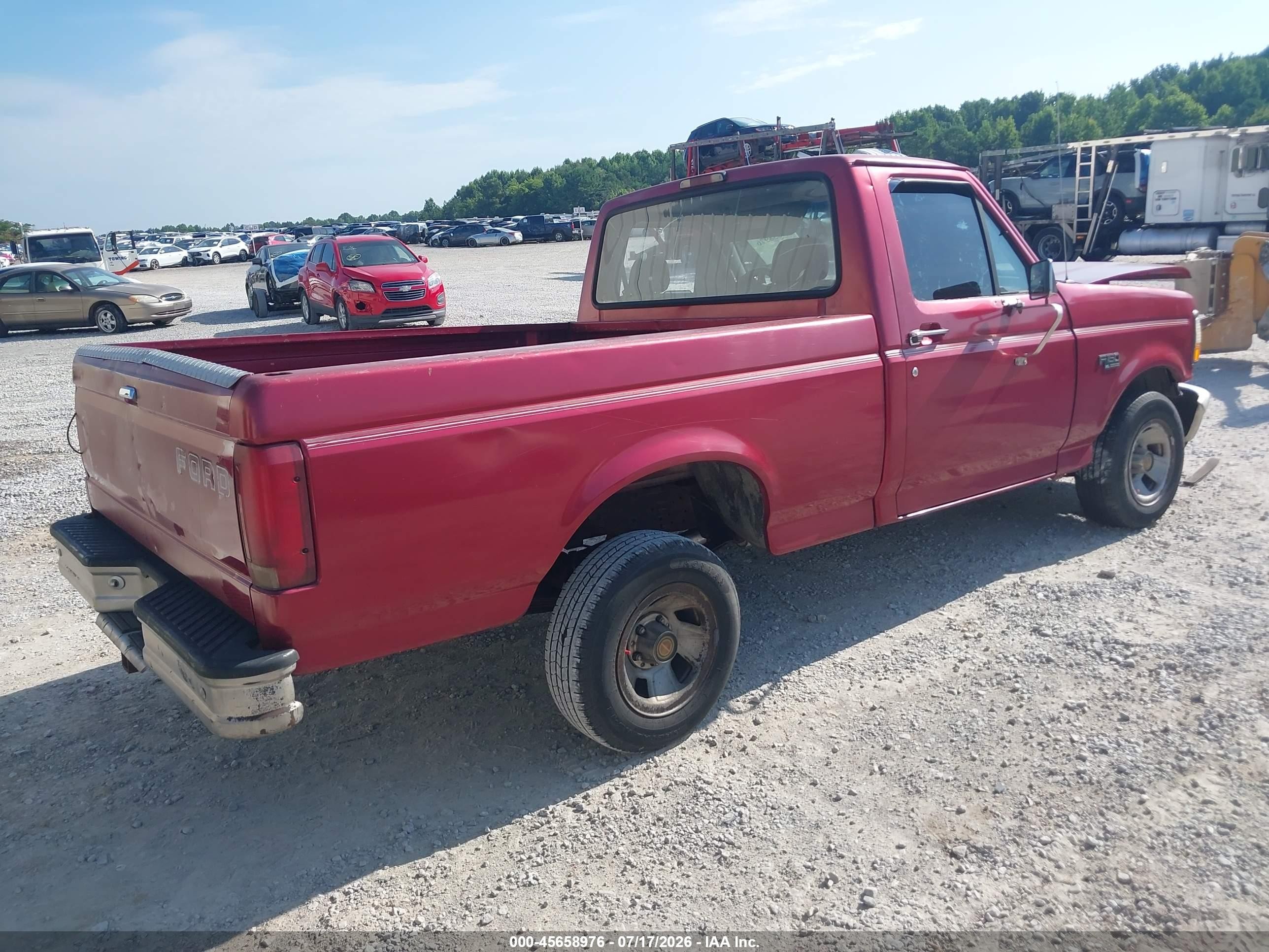 1994 Ford F150   Красный vin: 1FTDF15Y8RNA64761