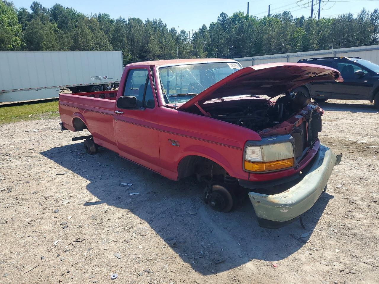 1994 Ford F150 Red vin: 1FTDF15YXRNB25592