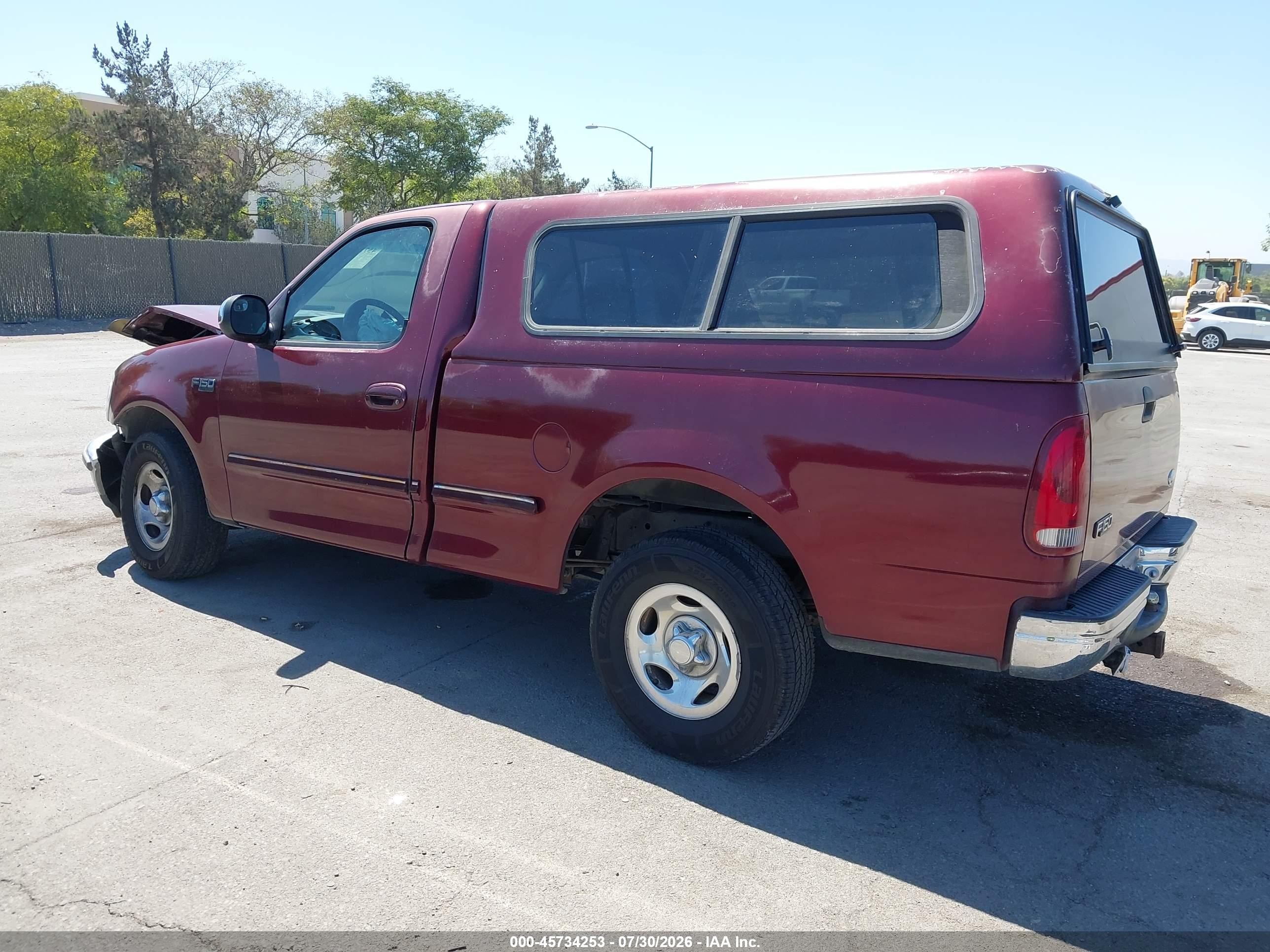 1997 Ford F-150 Standard Standard/xl/xlt Бордовый vin: 1FTDF1722VKC12908