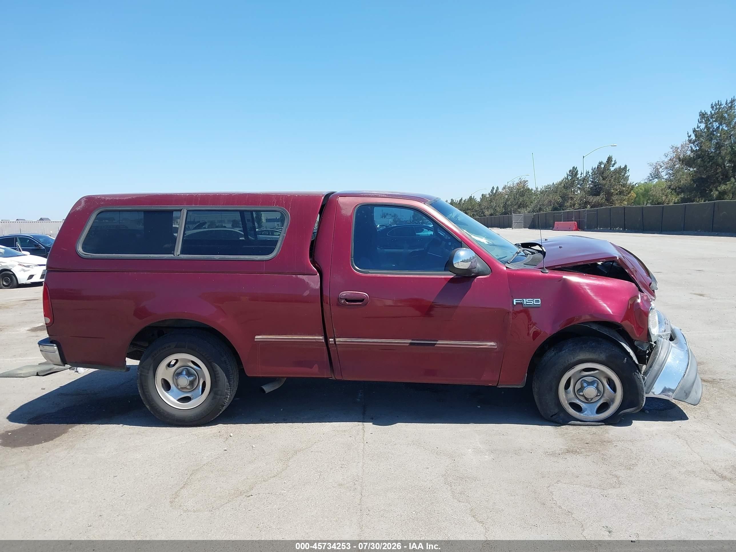 1997 Ford F-150 Standard Standard/xl/xlt Бордовый vin: 1FTDF1722VKC12908