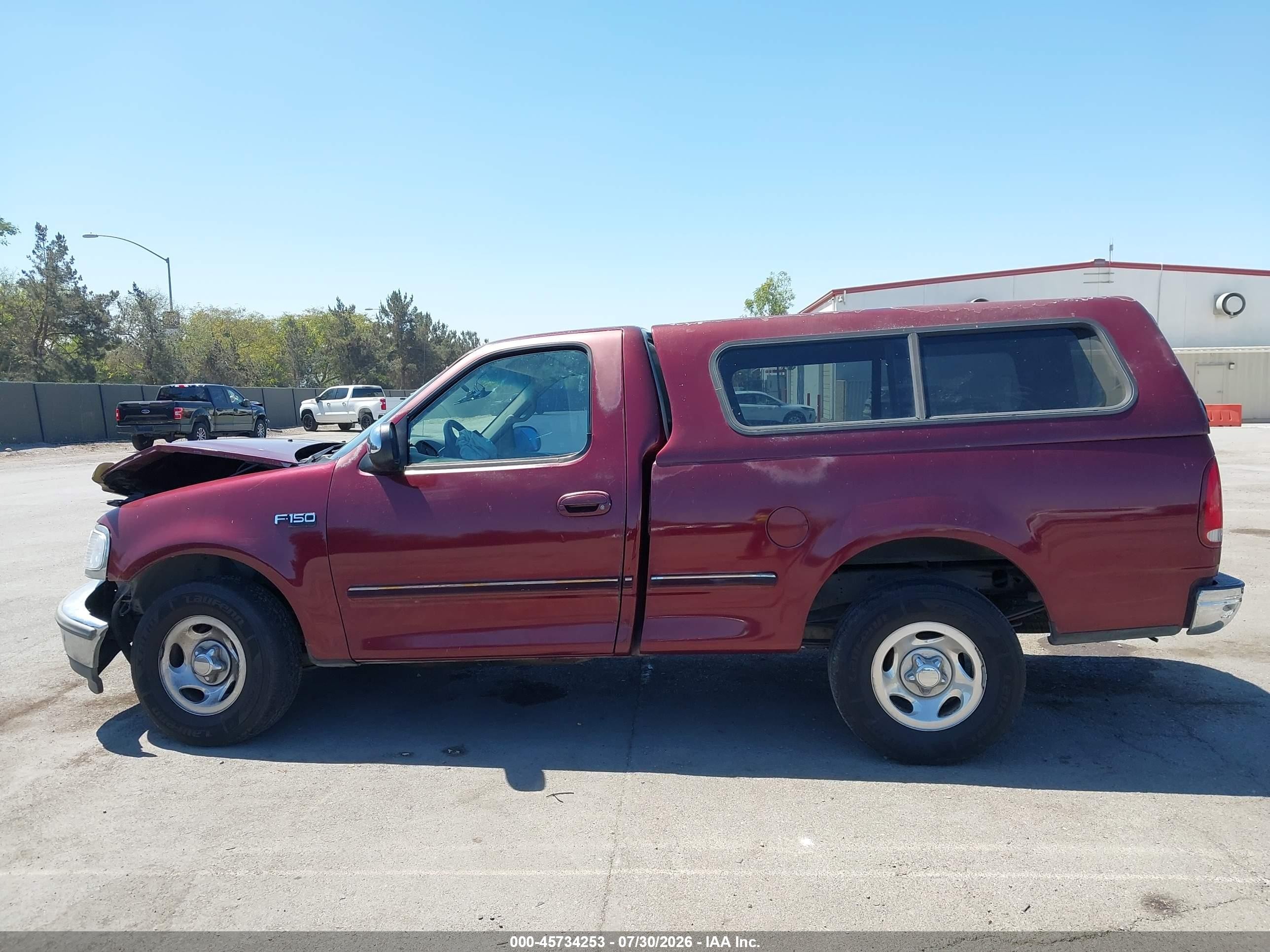 1997 Ford F-150 Standard Standard/xl/xlt Бордовый vin: 1FTDF1722VKC12908