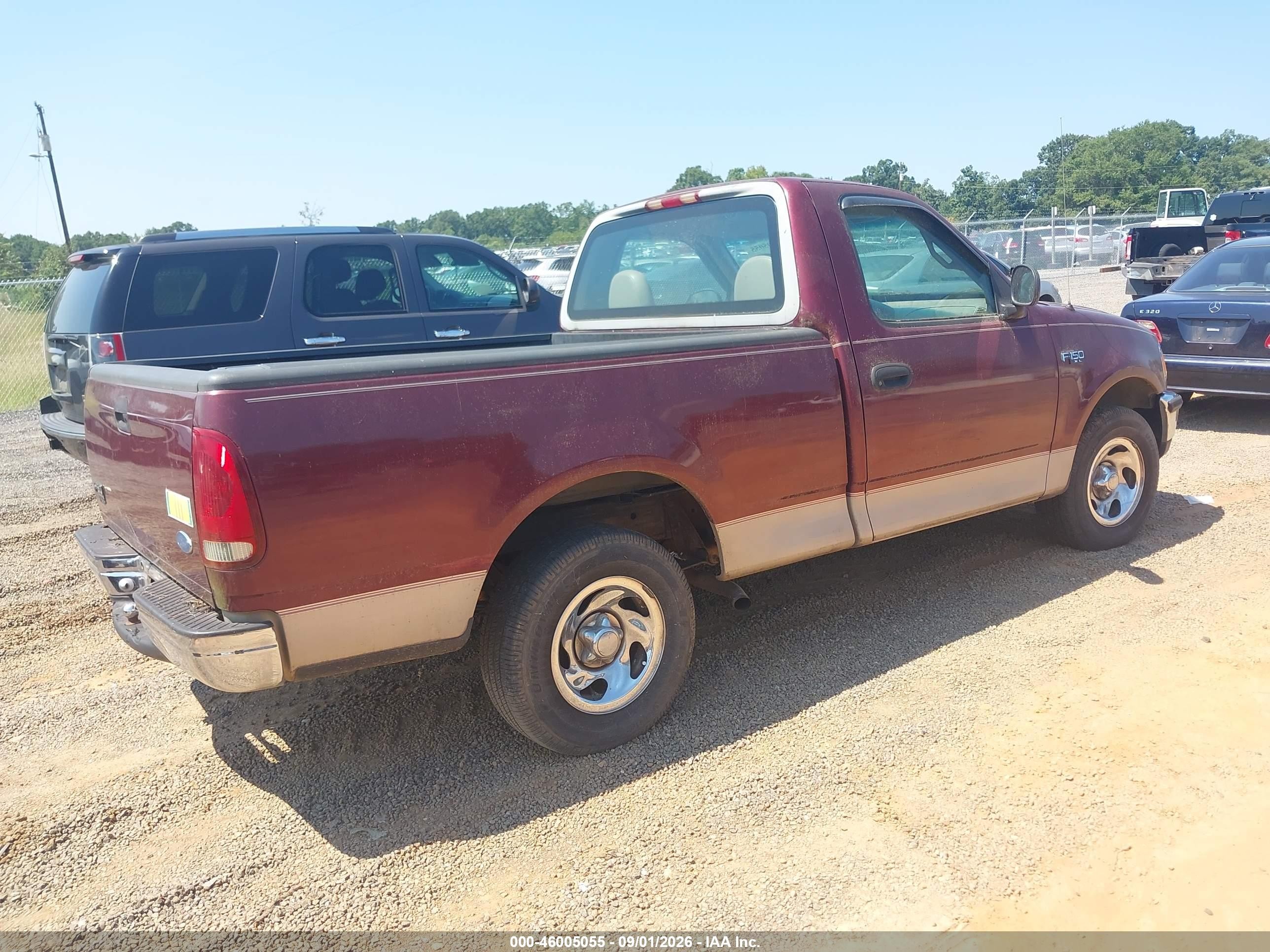 1997 Ford F-150 Standard/xl/xlt Red vin: 1FTDF1724VNC95823