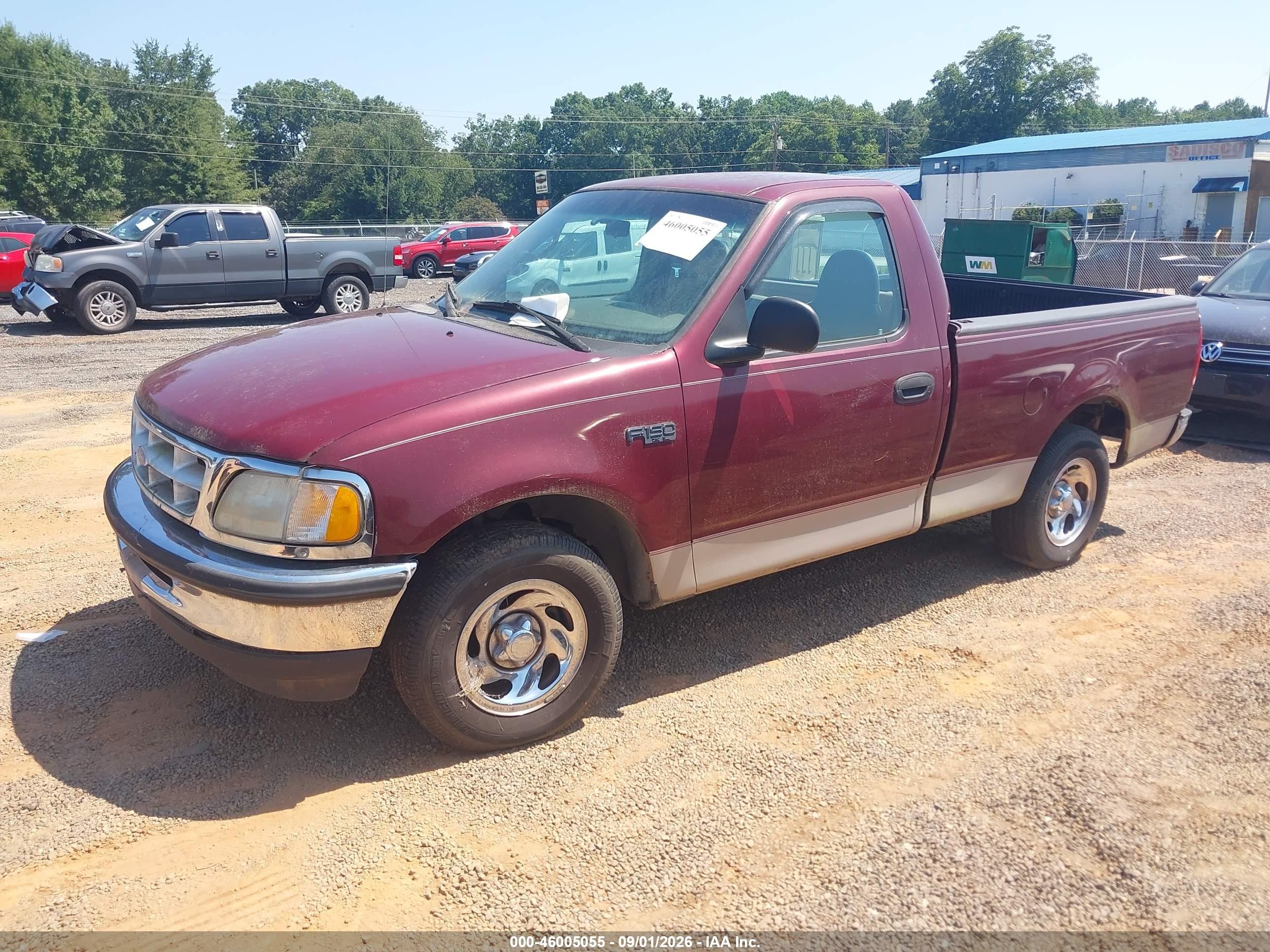 1997 Ford F-150 Standard/xl/xlt Red vin: 1FTDF1724VNC95823