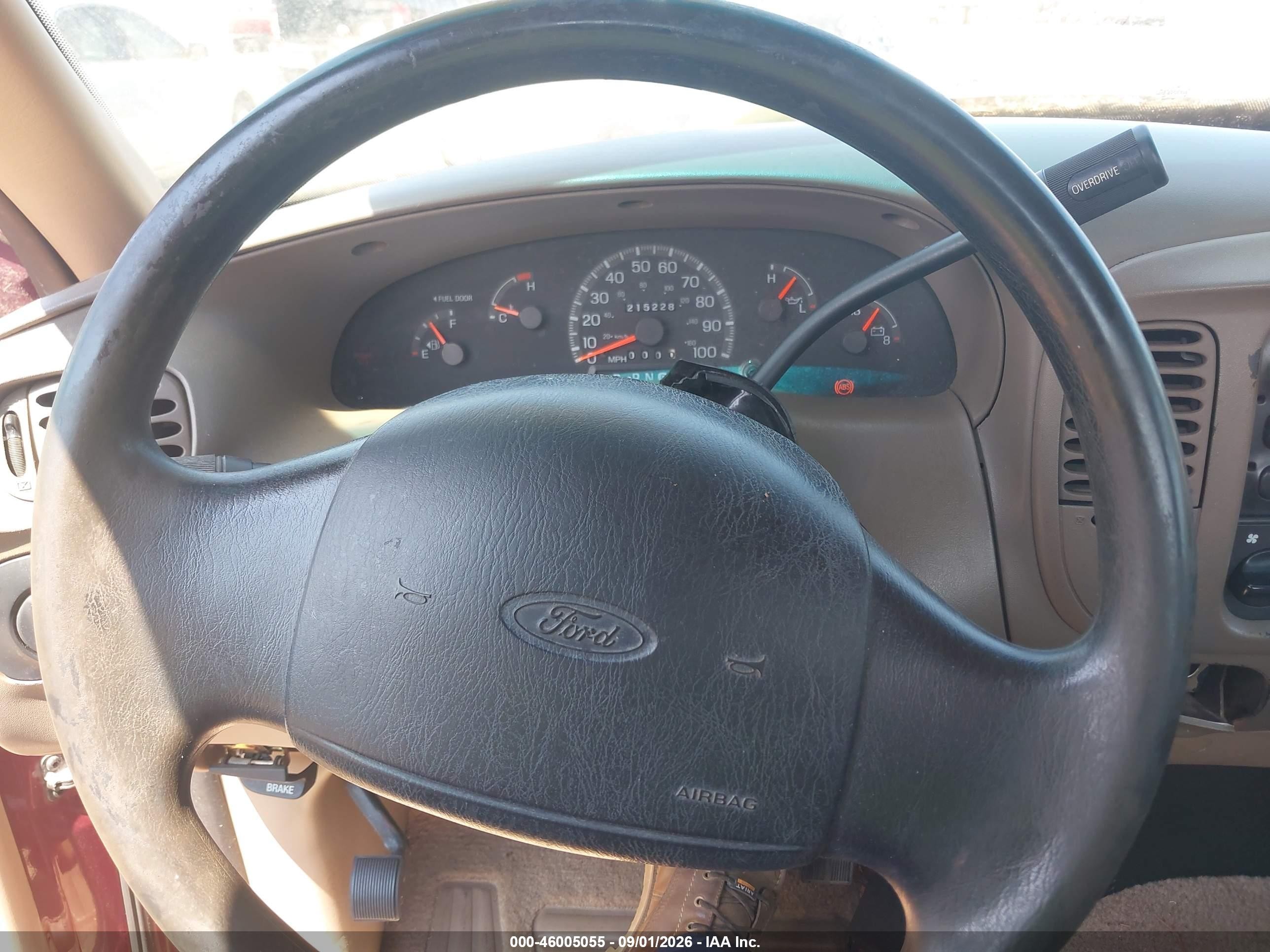 1997 Ford F-150 Standard/xl/xlt Red vin: 1FTDF1724VNC95823