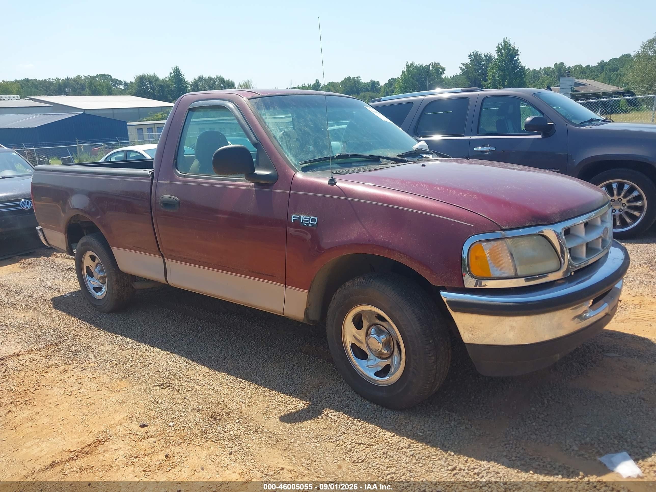 1997 Ford F-150 Standard/xl/xlt Red vin: 1FTDF1724VNC95823