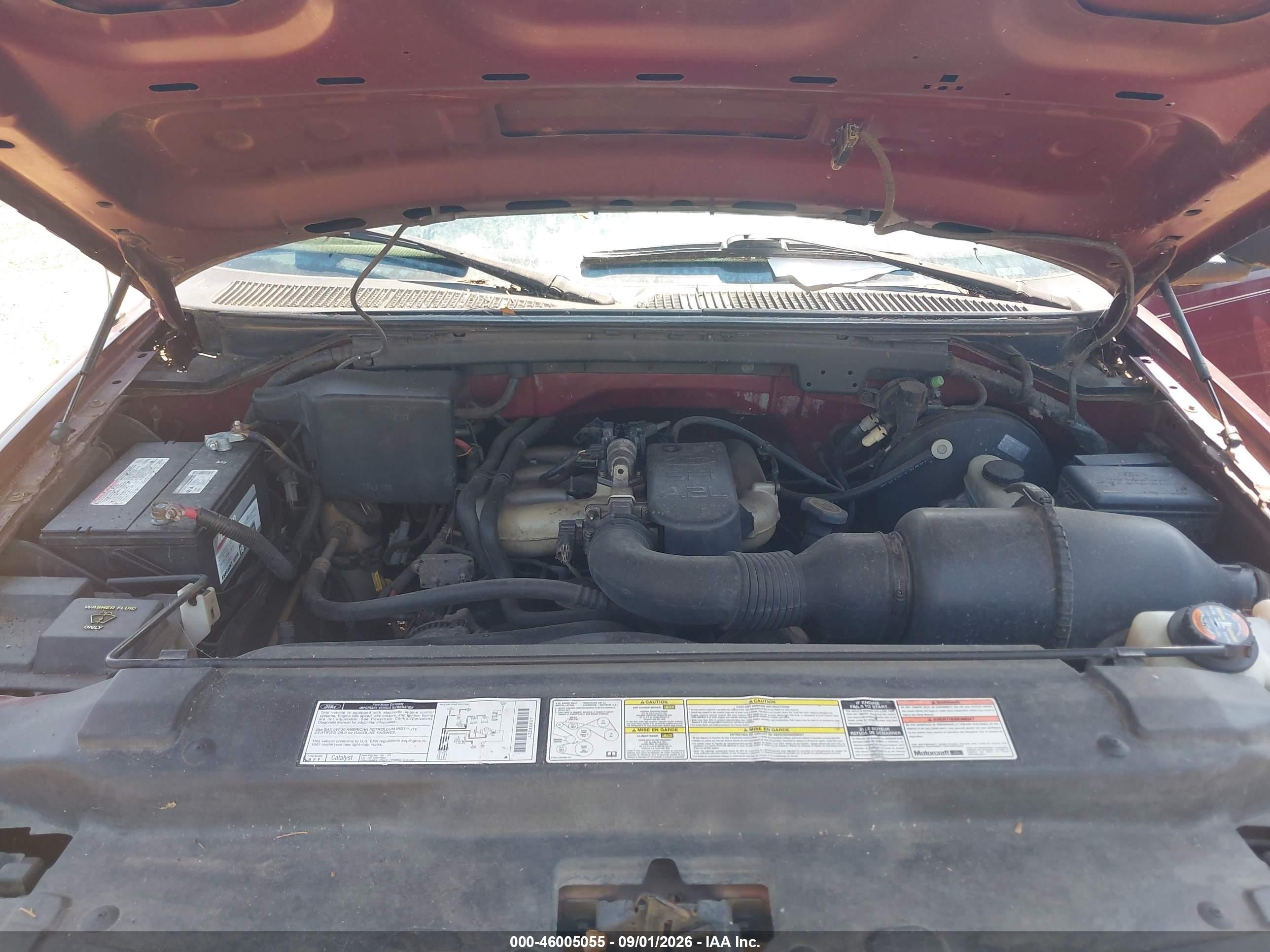 1997 Ford F-150 Standard/xl/xlt Red vin: 1FTDF1724VNC95823
