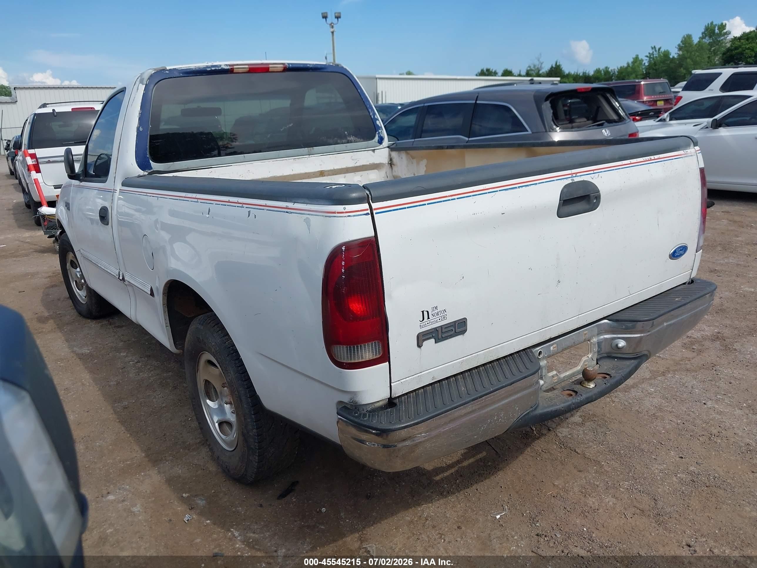 1997 Ford F-150 Standard Standard/xl/xlt White vin: 1FTDF1725VKA24593