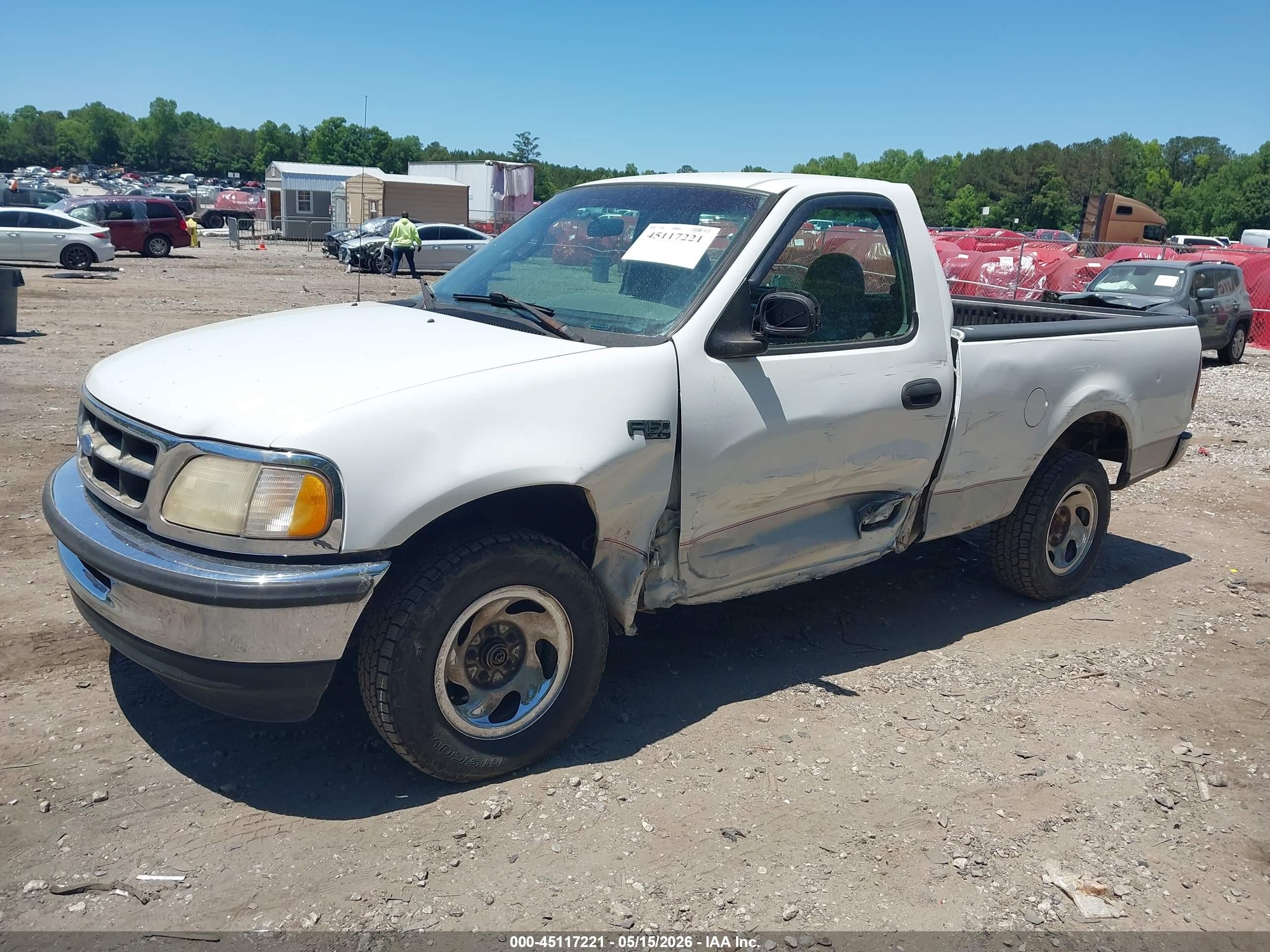 1997 Ford F-150 Standard/xl/xlt White vin: 1FTDF1727VNB65065