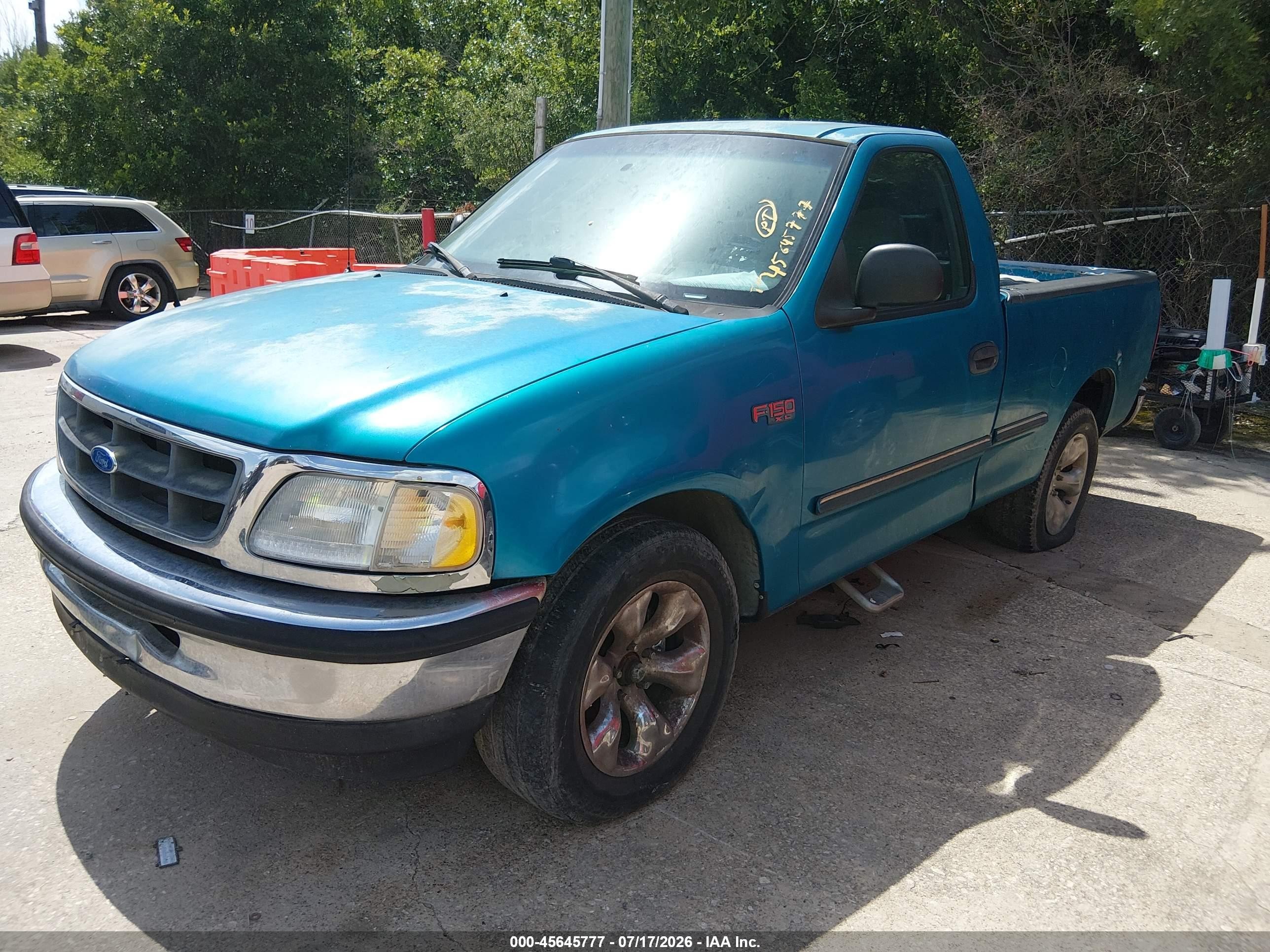 1997 Ford F-150 Lariat/standard/xl/xlt Синий vin: 1FTDF1764VNA93177