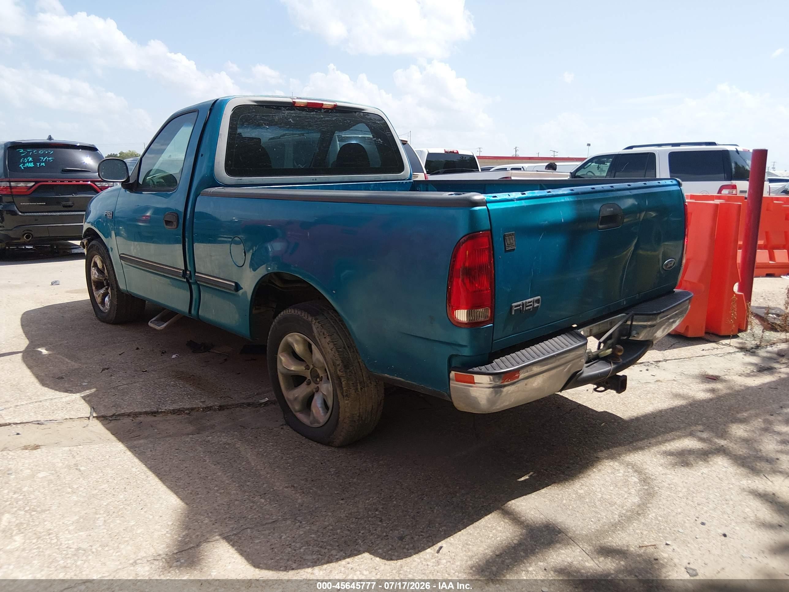 1997 Ford F-150 Lariat/standard/xl/xlt Синий vin: 1FTDF1764VNA93177