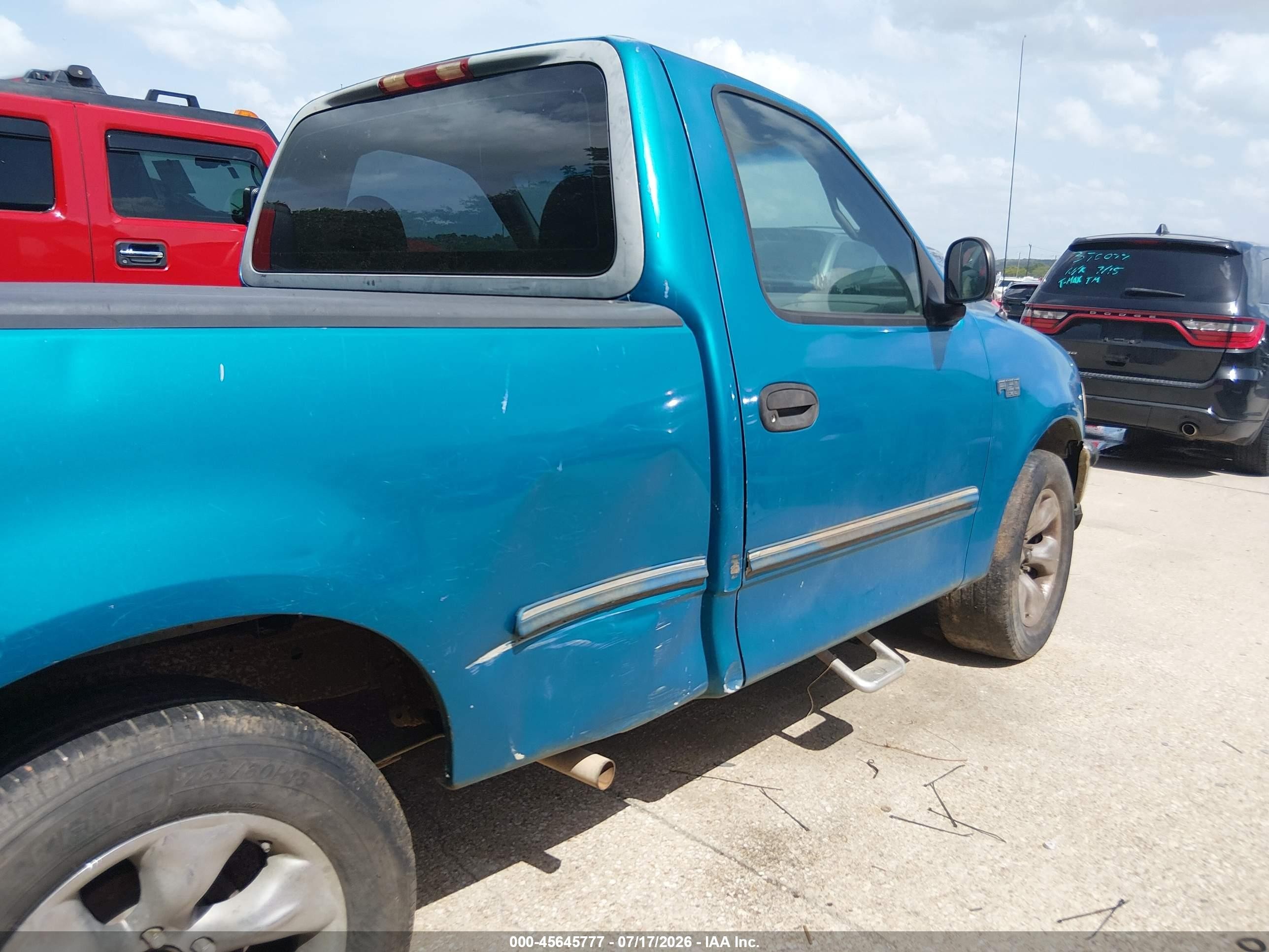 1997 Ford F-150 Lariat/standard/xl/xlt Синий vin: 1FTDF1764VNA93177