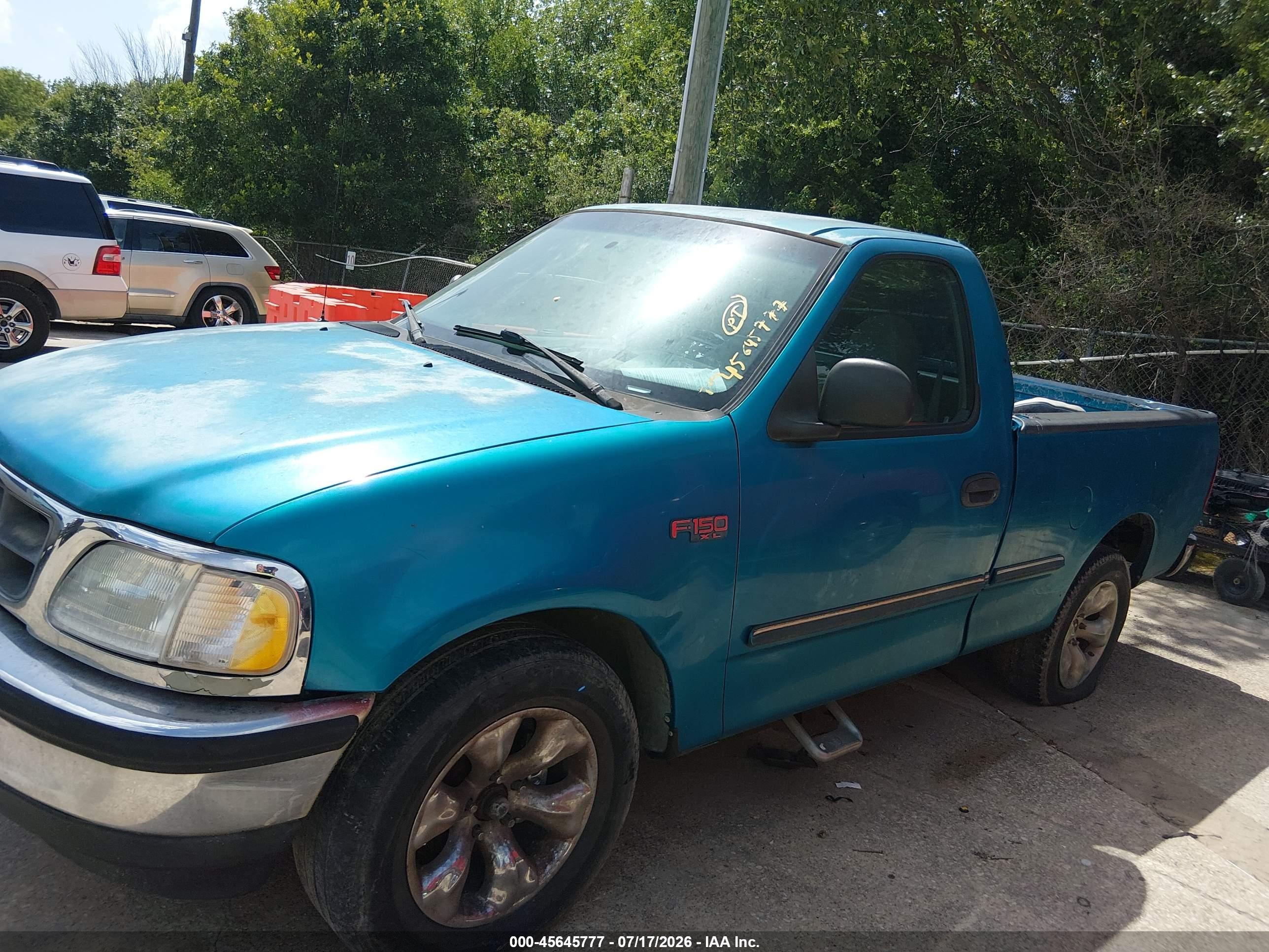 1997 Ford F-150 Lariat/standard/xl/xlt Синий vin: 1FTDF1764VNA93177