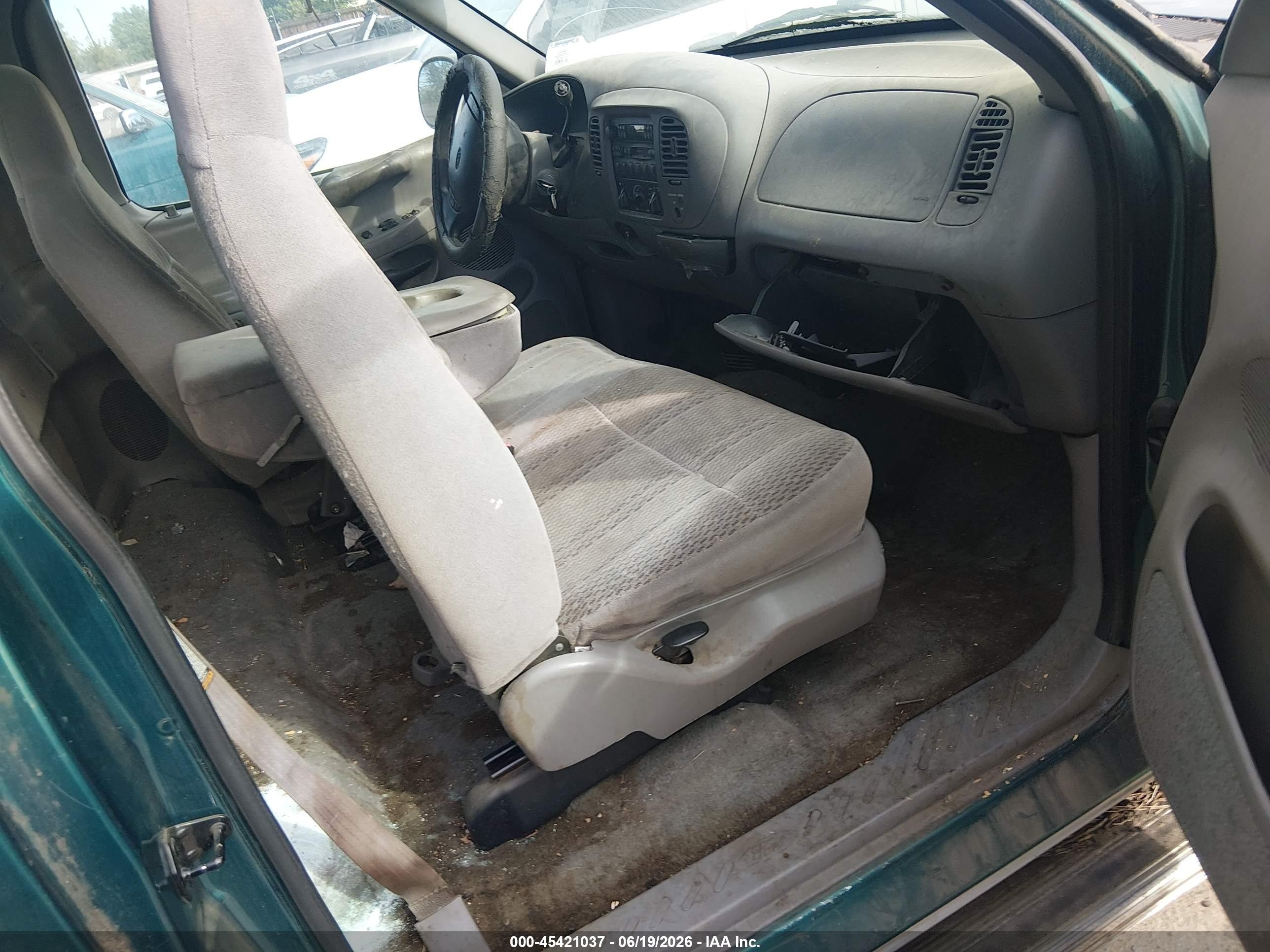 1997 Ford F-150 Standard Lariat/standard/xl/xlt Green vin: 1FTDF1765VKB11221