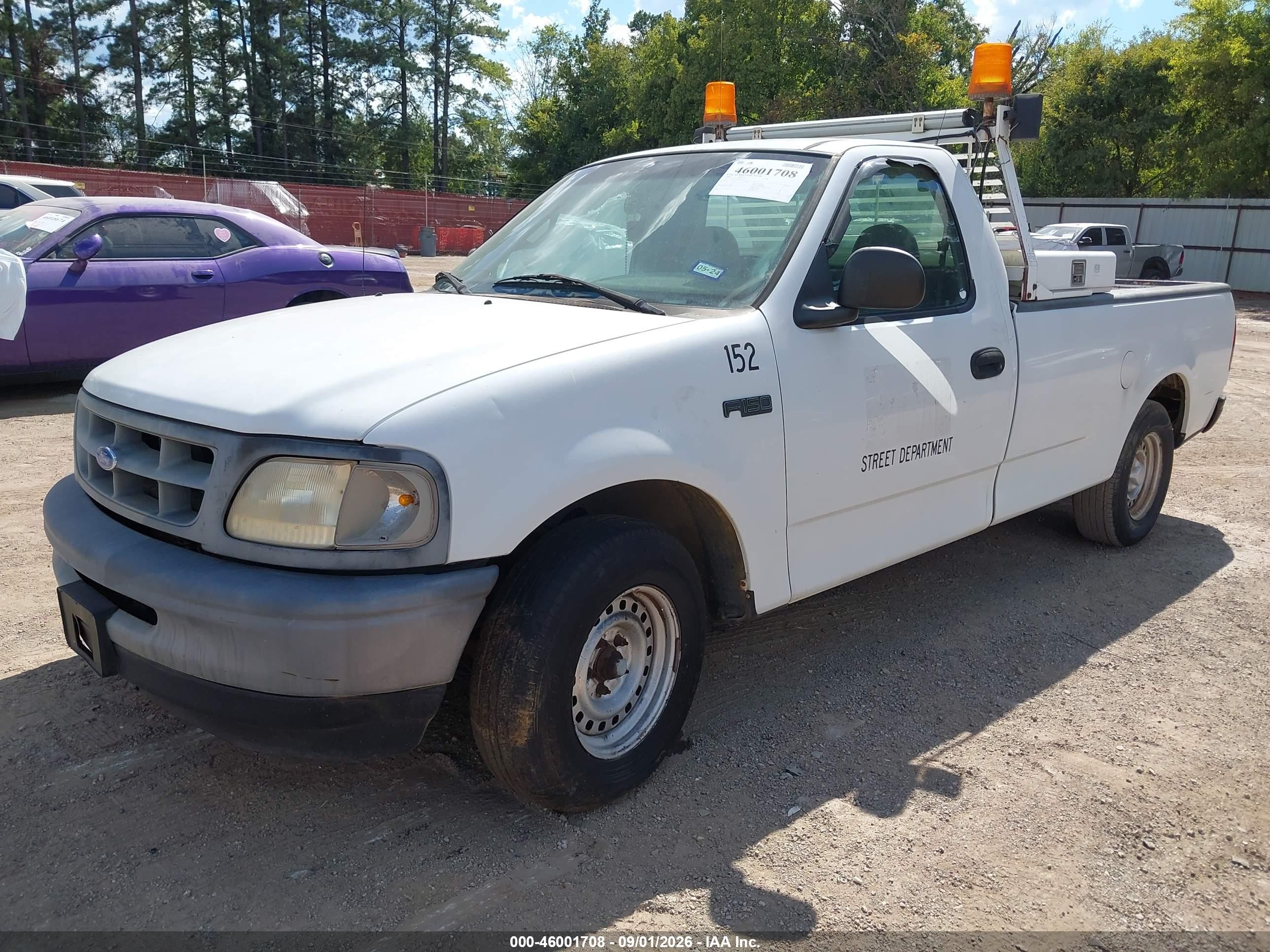 1997 Ford F-150 Lariat/standard/xl/xlt White vin: 1FTDF1765VND41274