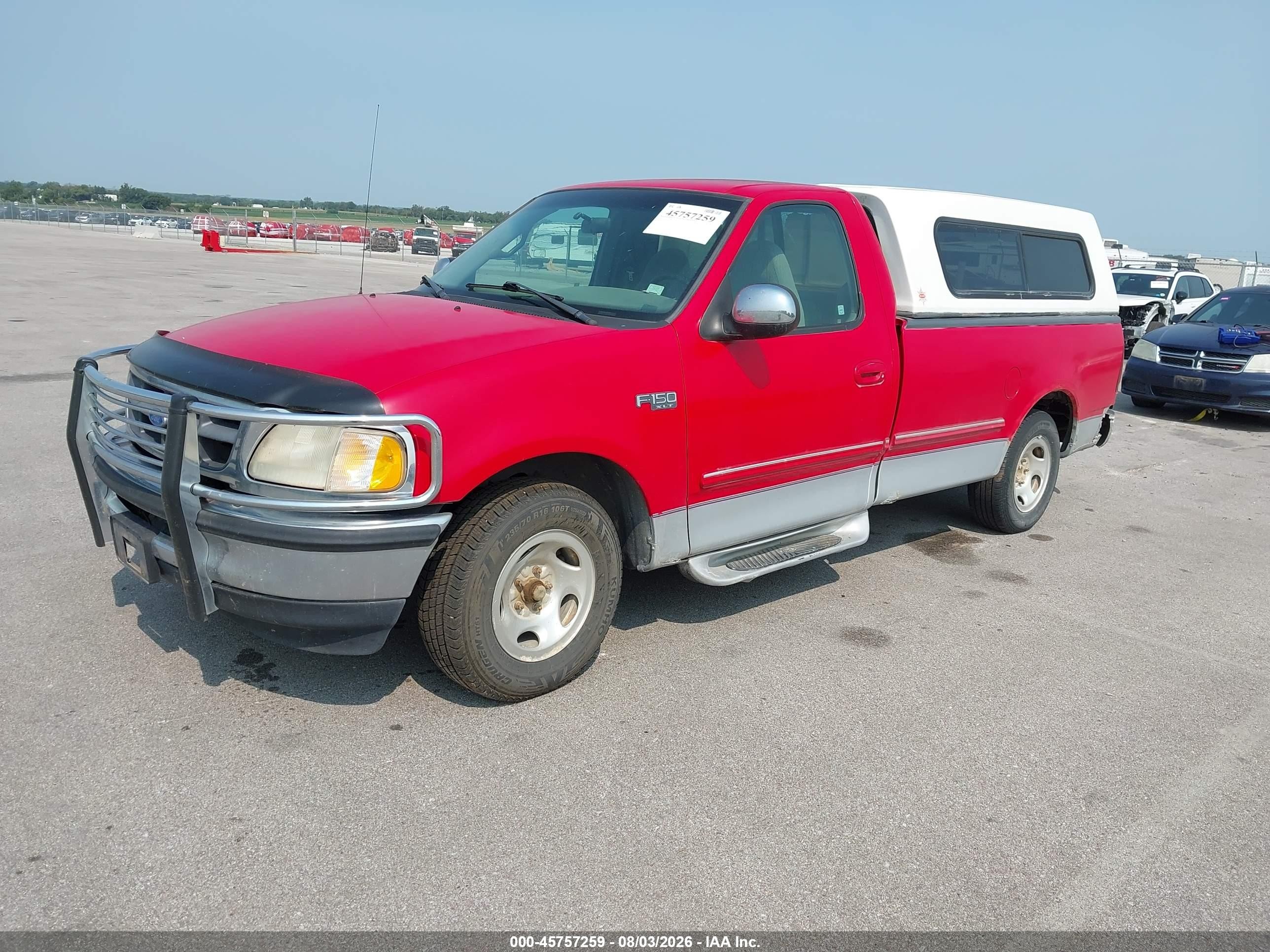 1997 Ford F-150 Standard Lariat/standard/xl/xlt Red vin: 1FTDF1767VKB22723