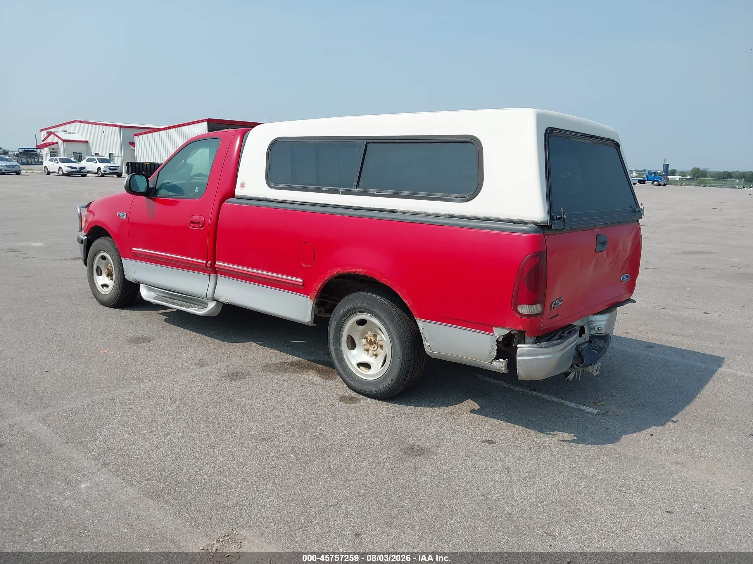 1997 Ford F-150 Standard Lariat/standard/xl/xlt Red vin: 1FTDF1767VKB22723