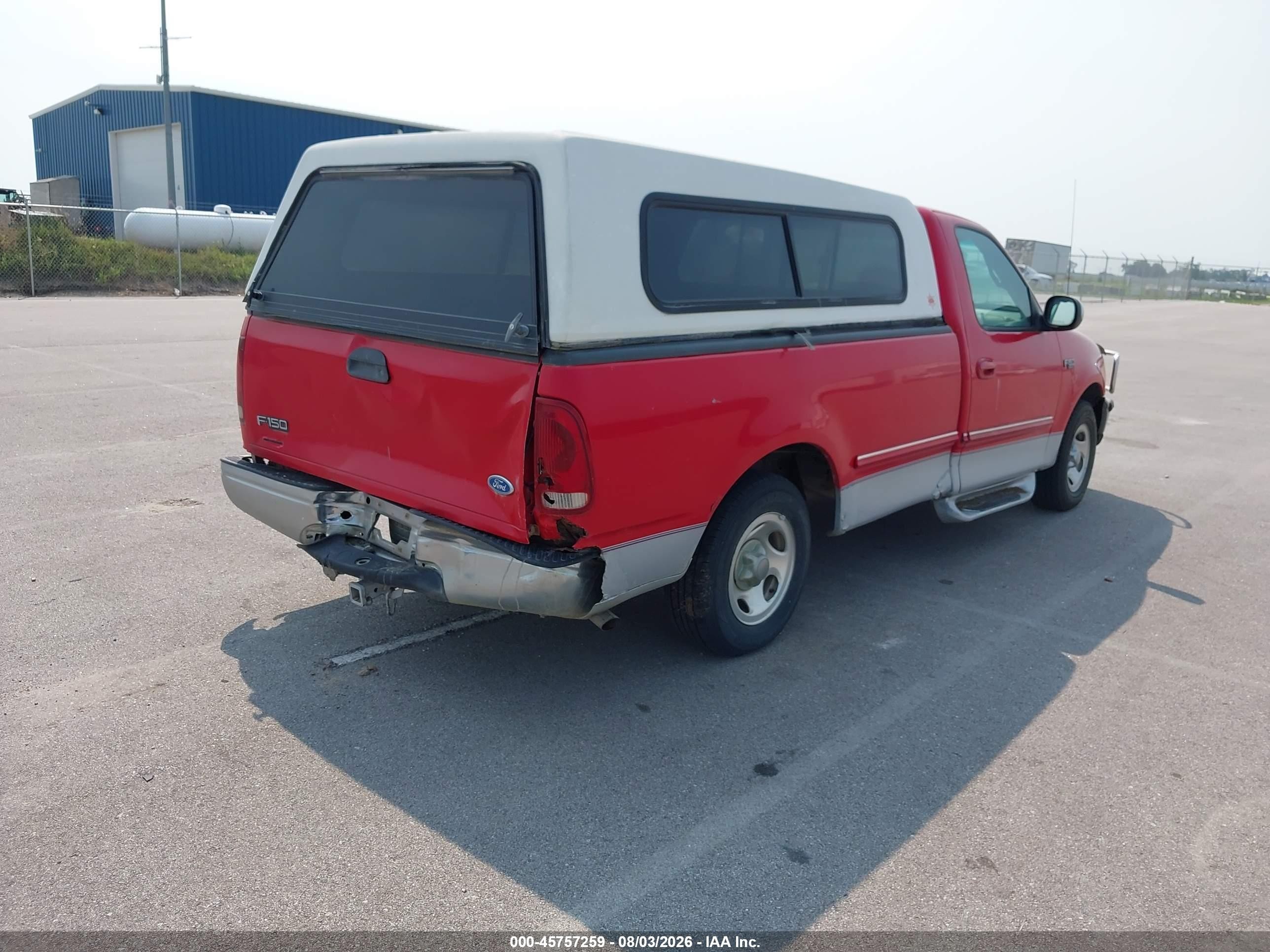 1997 Ford F-150 Standard Lariat/standard/xl/xlt Red vin: 1FTDF1767VKB22723