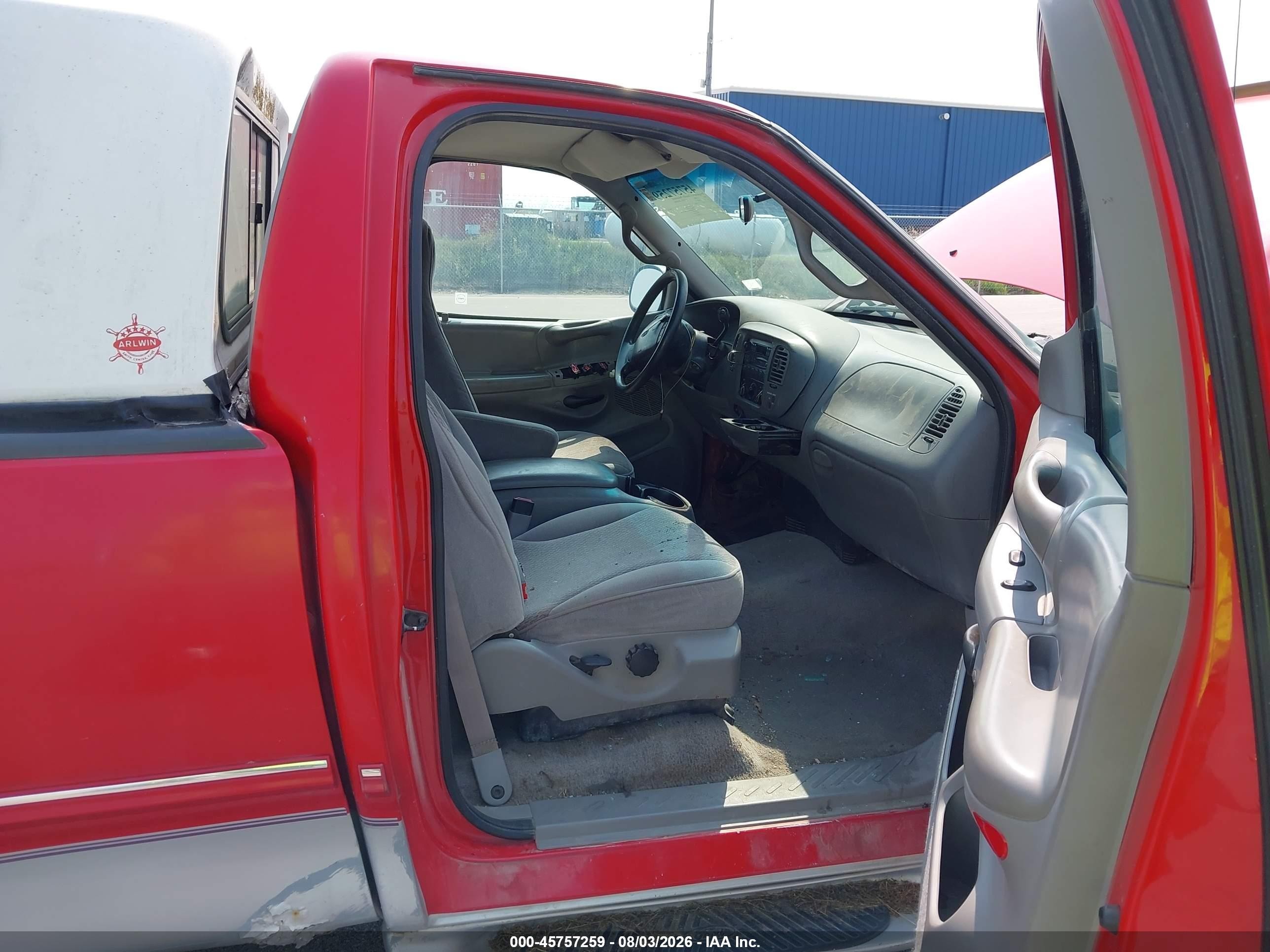 1997 Ford F-150 Standard Lariat/standard/xl/xlt Red vin: 1FTDF1767VKB22723